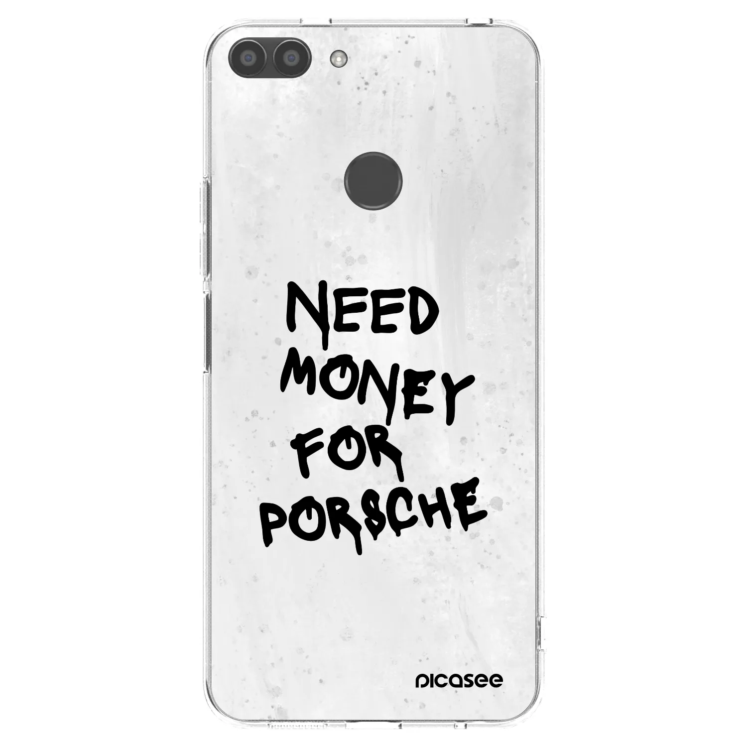 Picasee husă transparentă din silicon pentru Huawei P Smart - White Dollar