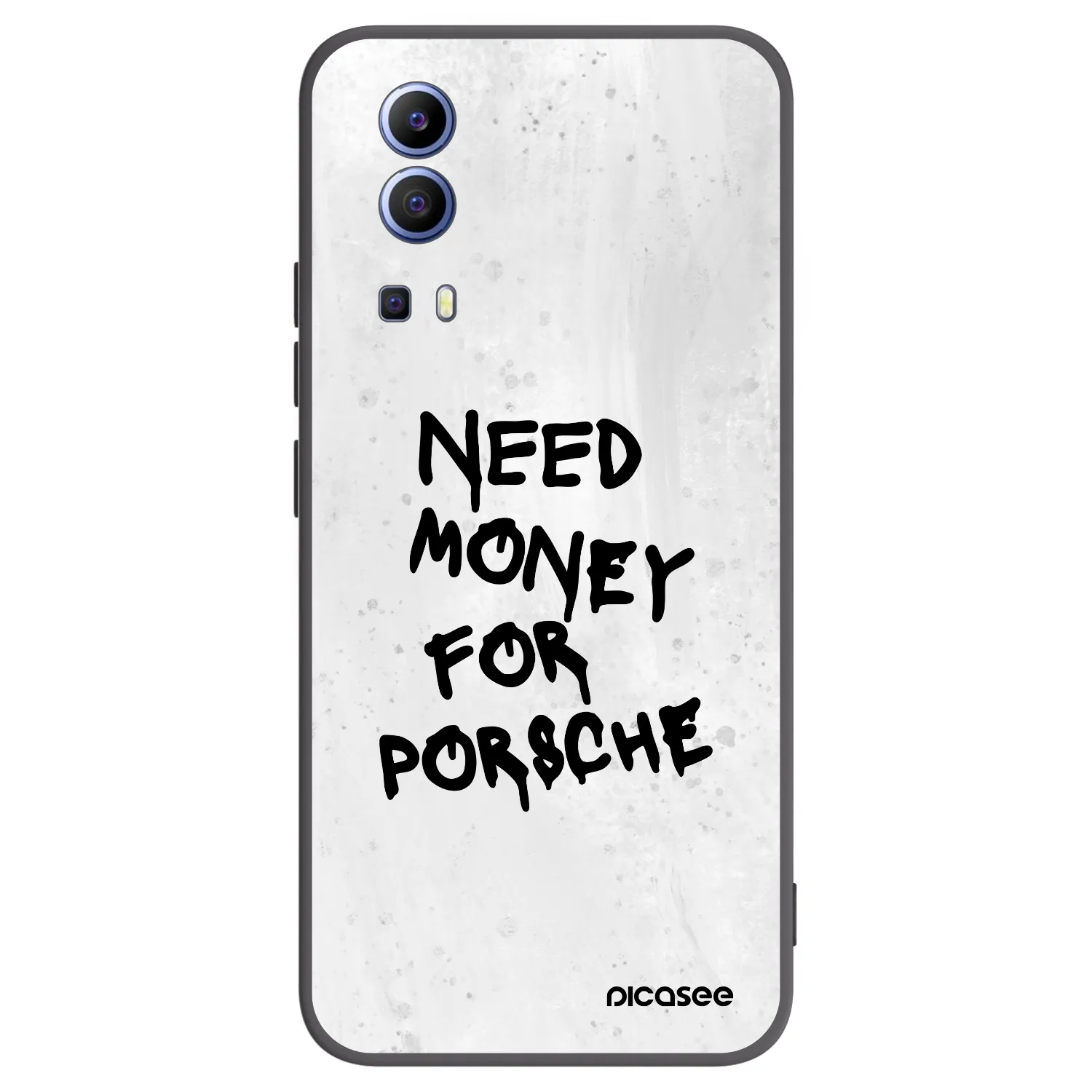 Picasee husă neagră din silicon pentru Vivo Y52 5G - White Dollar