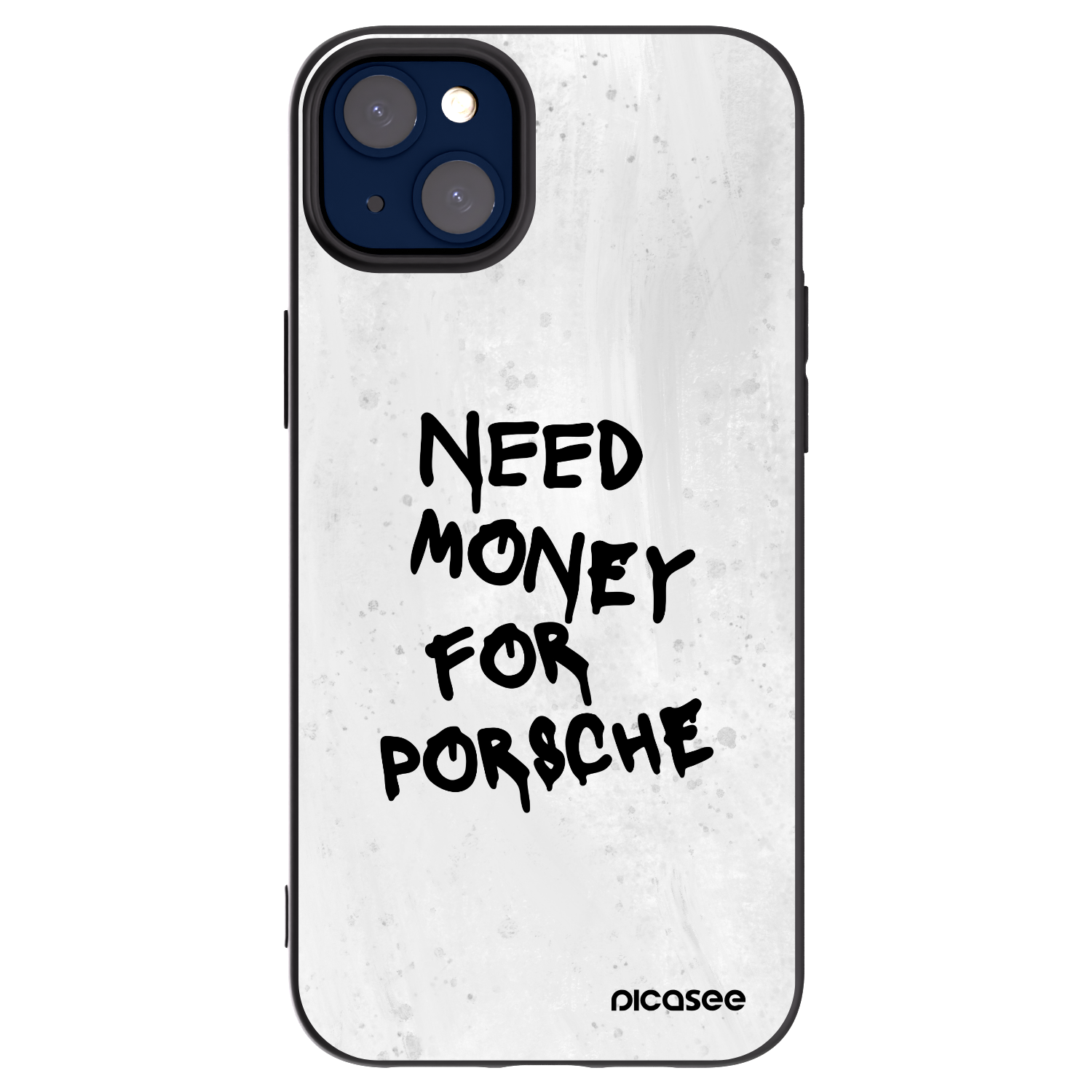 Picasee husă neagră din silicon pentru Apple iPhone 14 Plus - White Dollar