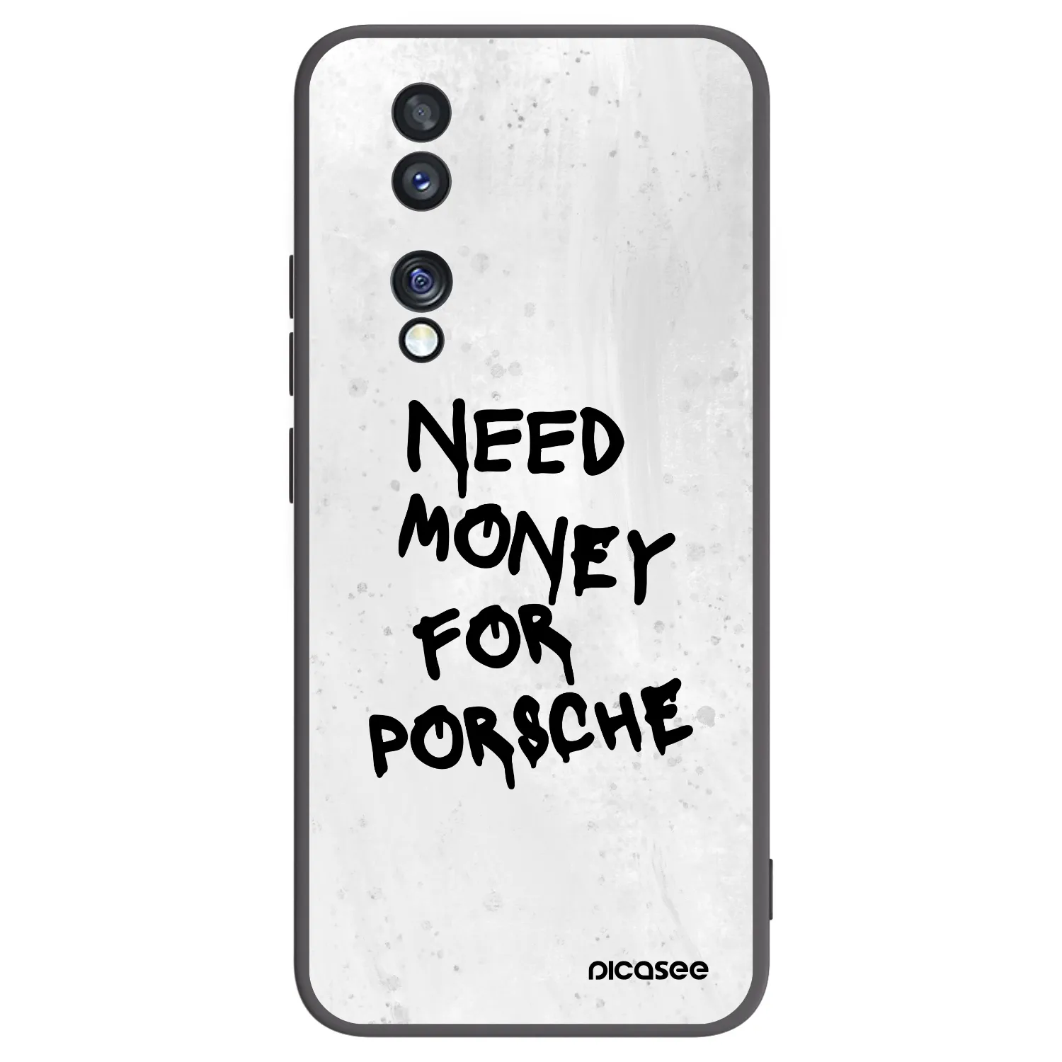 Picasee husă neagră din silicon pentru Honor 70 - White Dollar