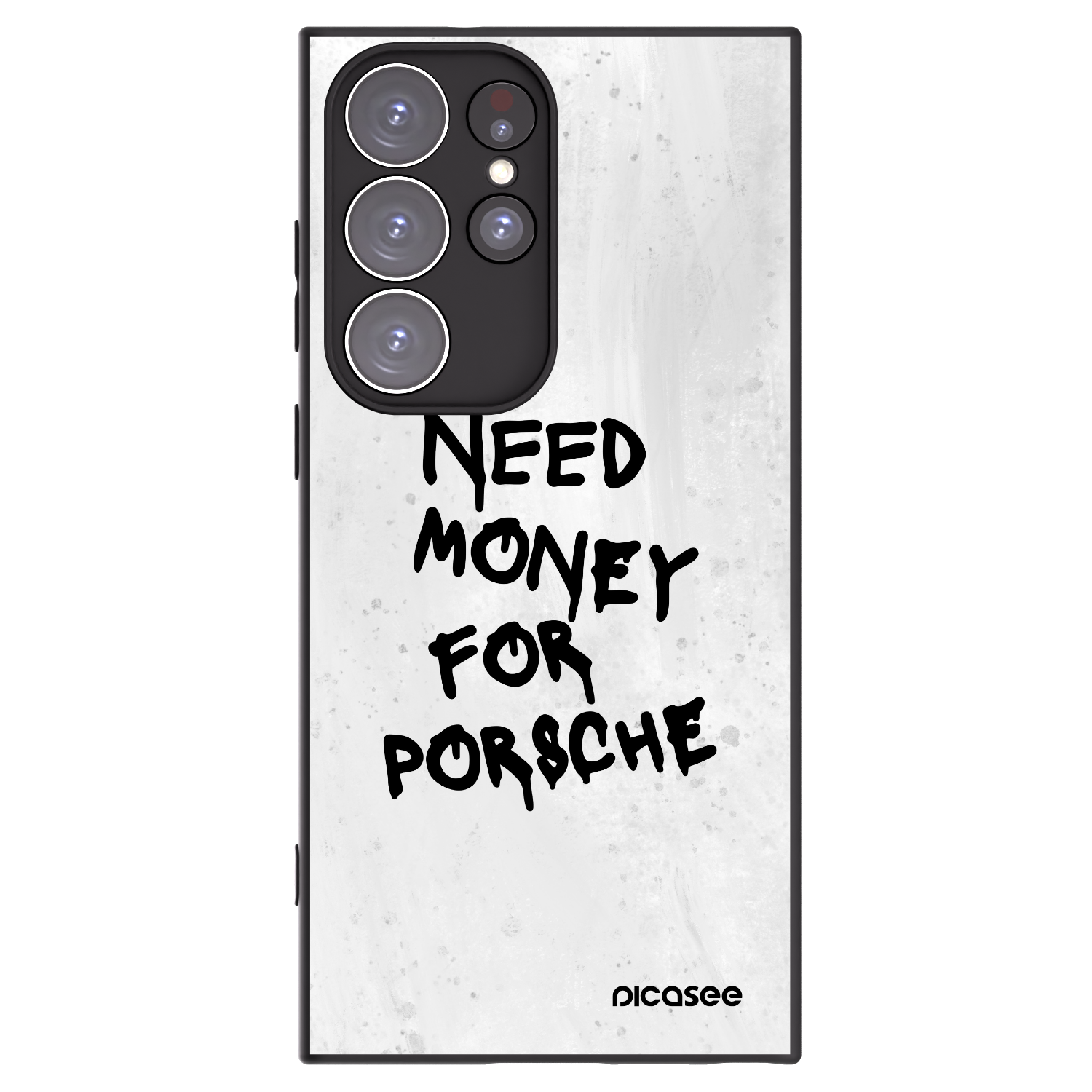 Picasee husă neagră din silicon pentru Samsung Galaxy S23 Ultra 5G - White Dollar