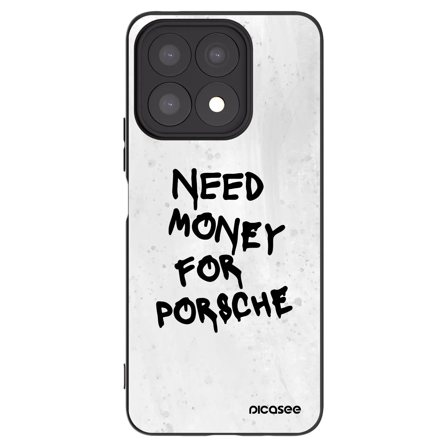 Picasee husă neagră din silicon pentru Honor X8a - White Dollar