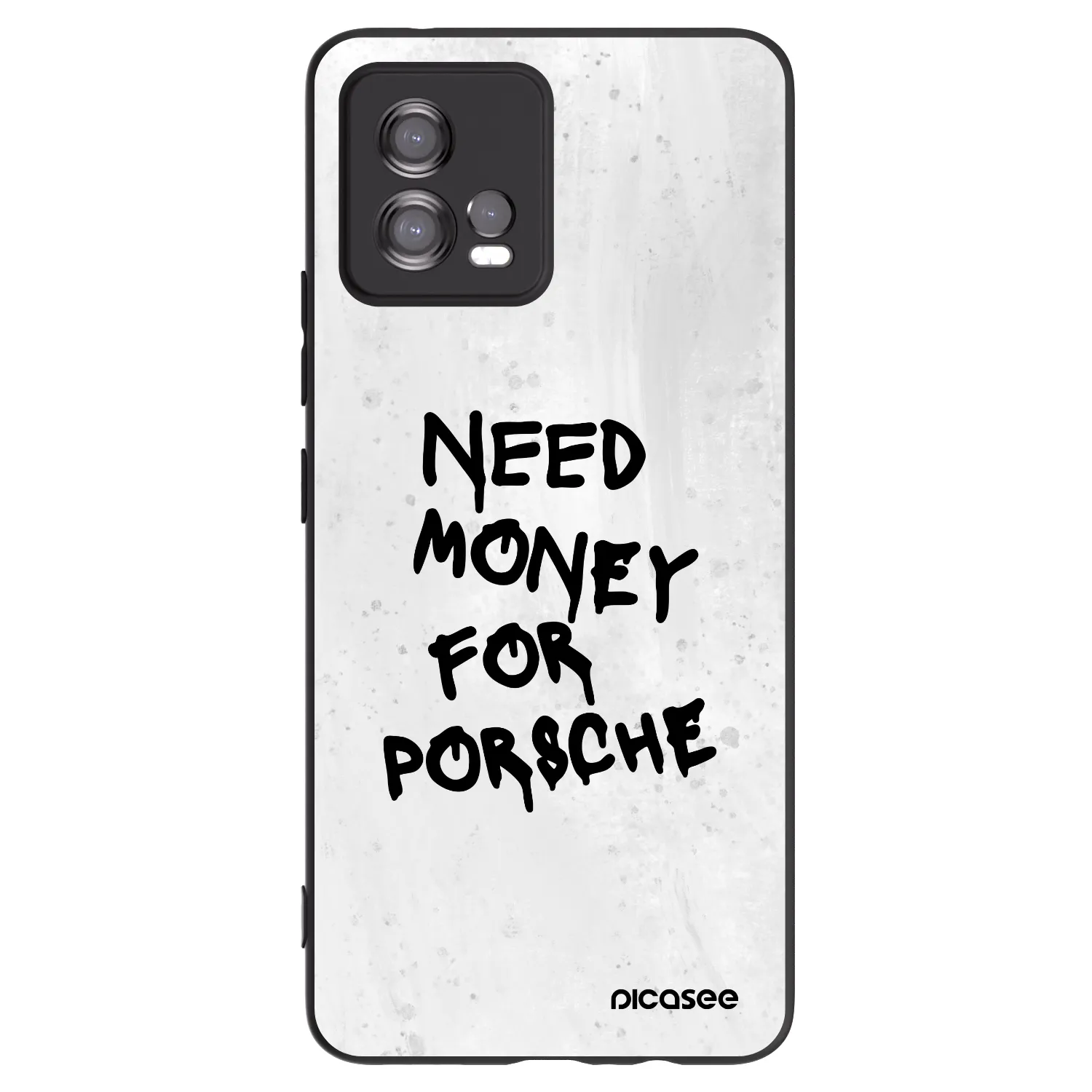 Picasee husă neagră din silicon pentru Motorola Moto G72 - White Dollar