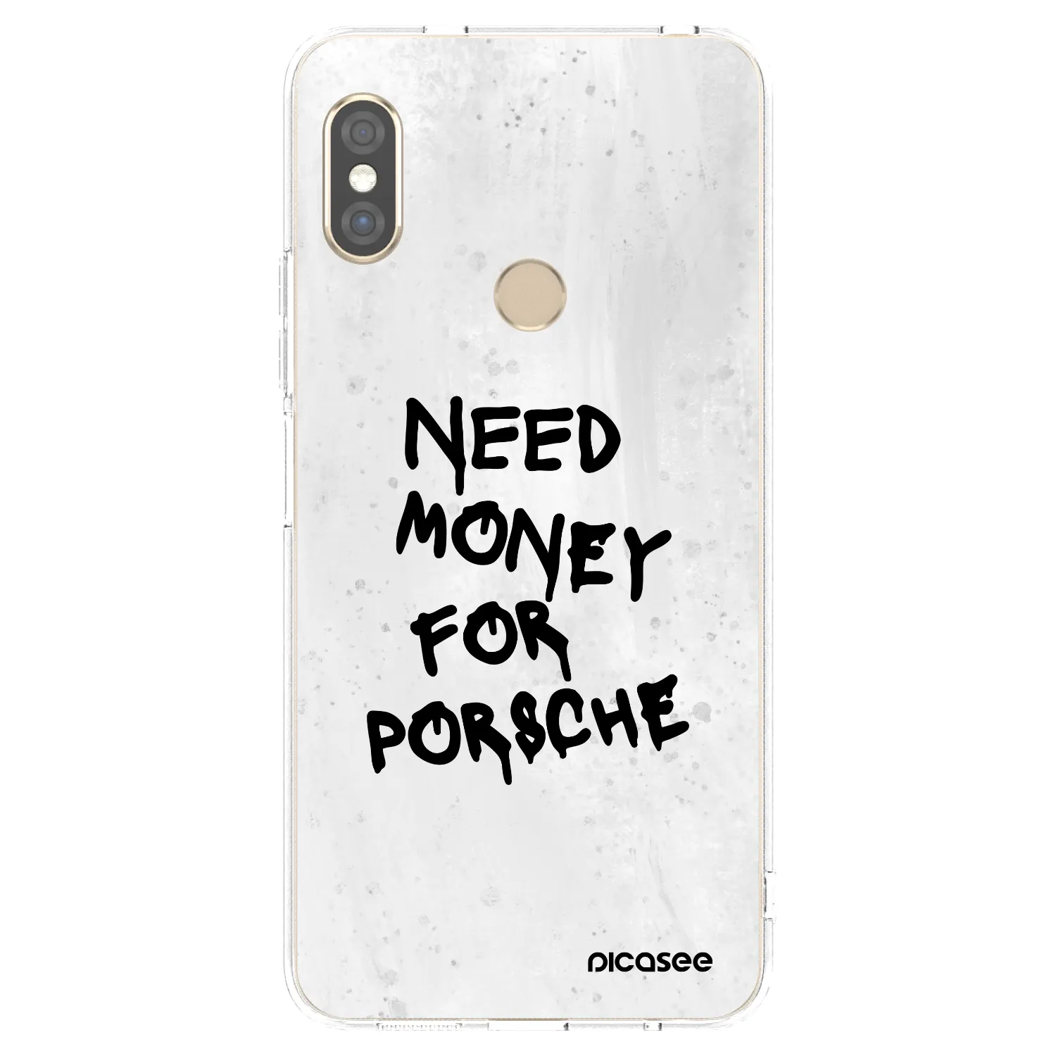 Picasee husă transparentă din silicon pentru Xiaomi Redmi Note 5 Global - White Dollar