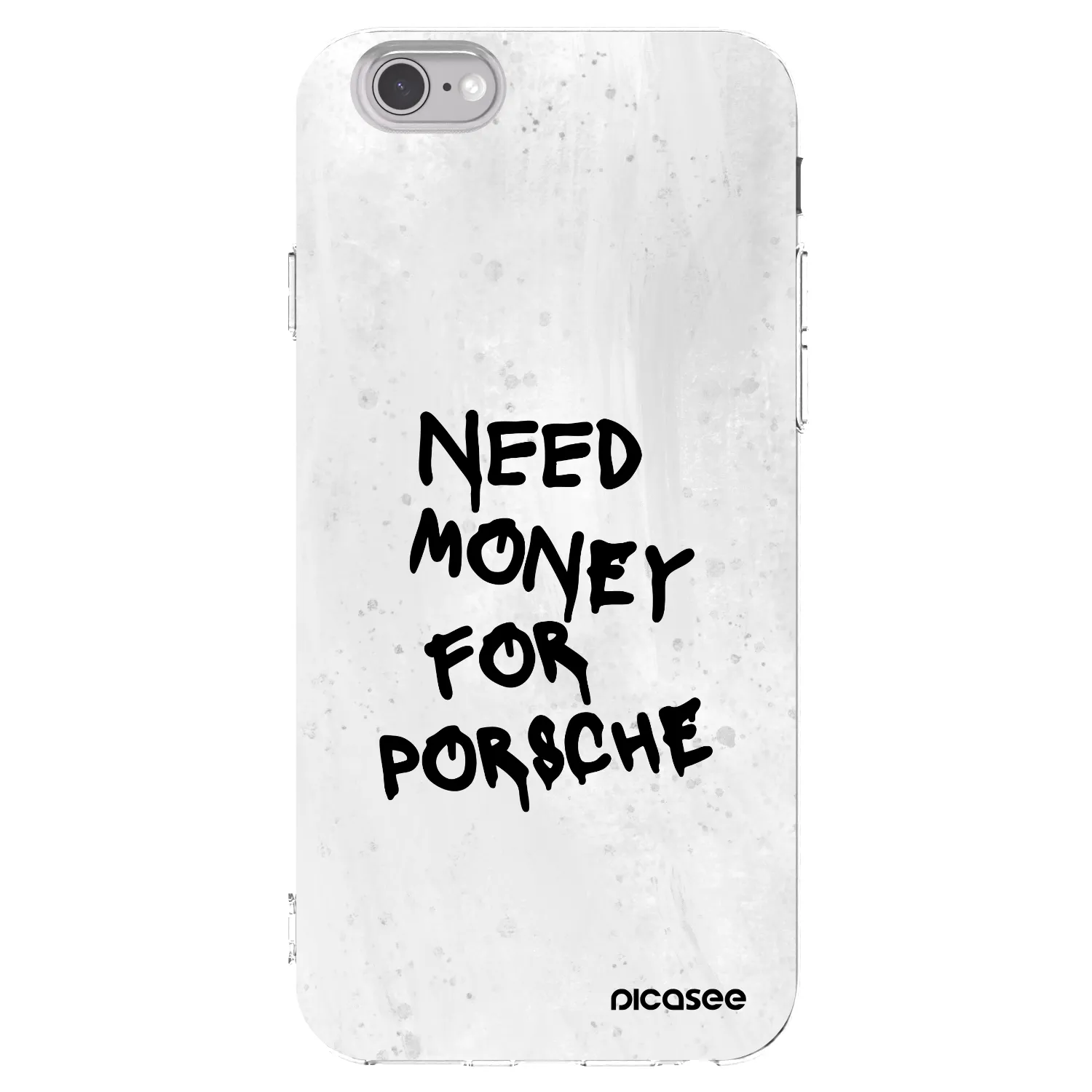 Picasee husă transparentă din silicon pentru Apple iPhone 6/6S - White Dollar
