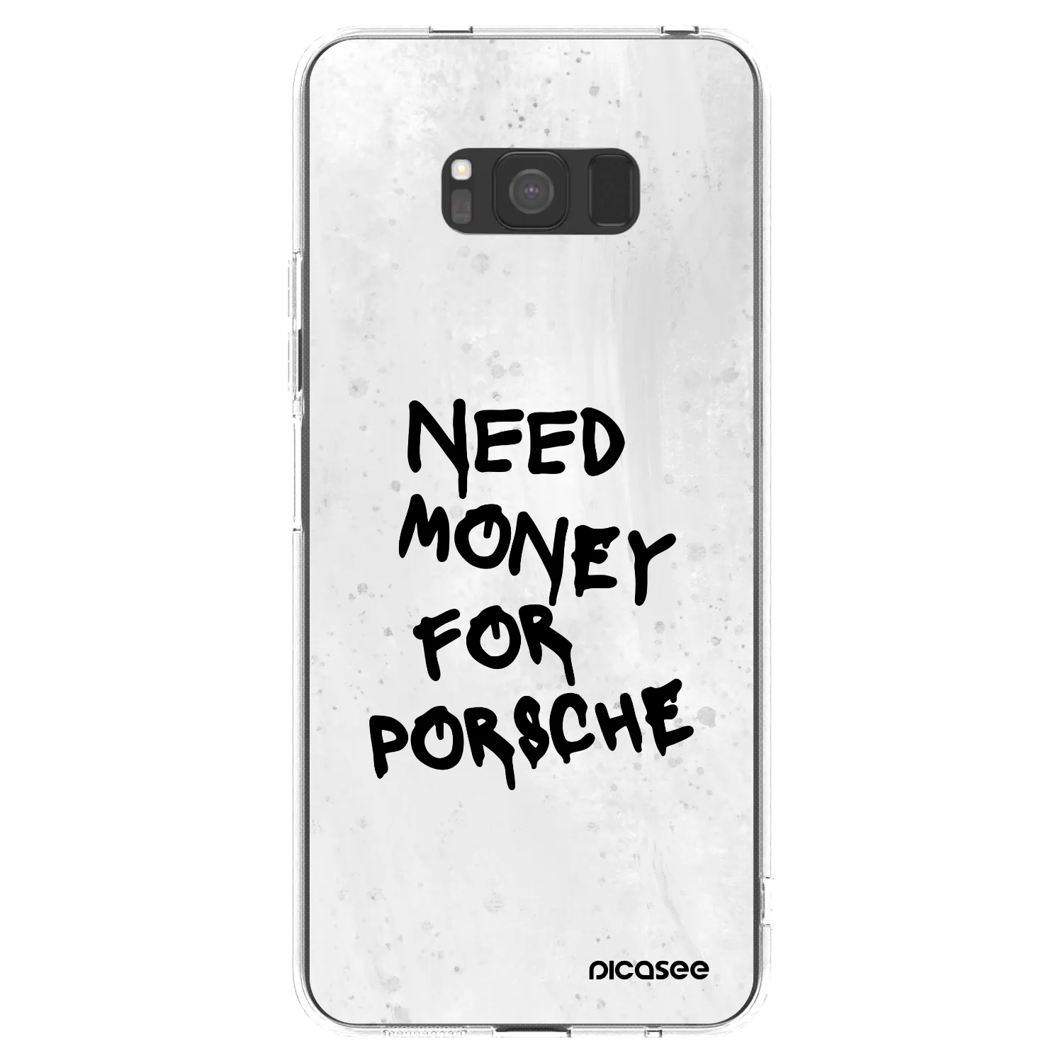 Picasee husă transparentă din silicon pentru Samsung Galaxy S8 G950F - White Dollar