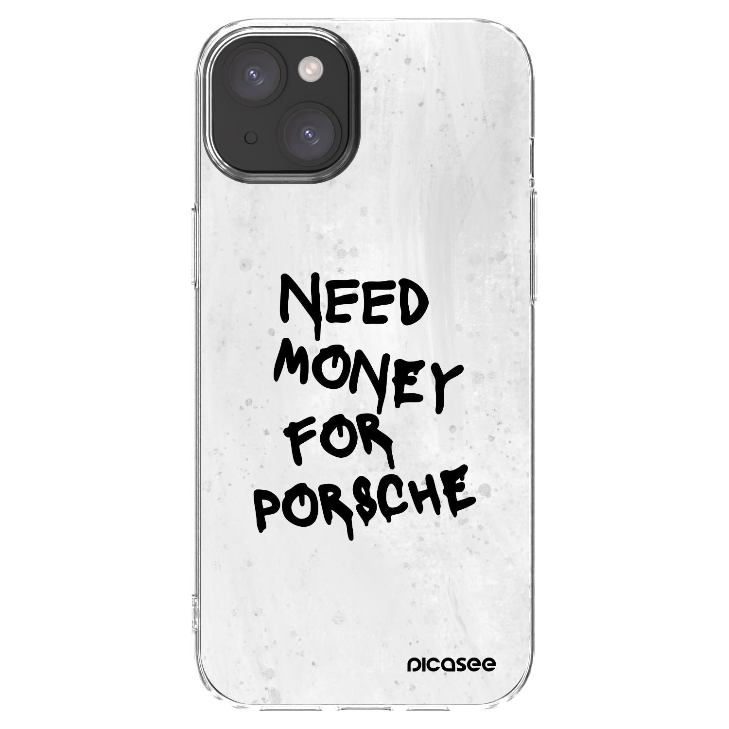 Picasee husă transparentă din silicon pentru Apple iPhone 15 Plus - White Dollar