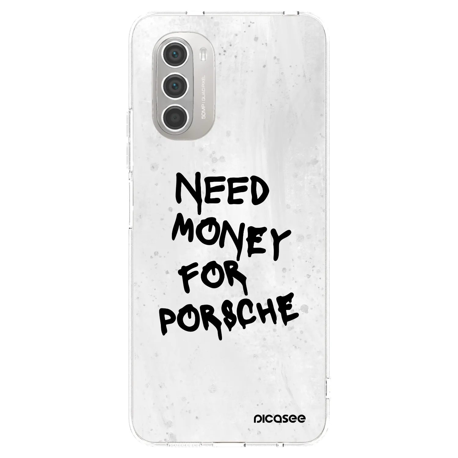 Picasee husă transparentă din silicon pentru Motorola Moto G51 - White Dollar