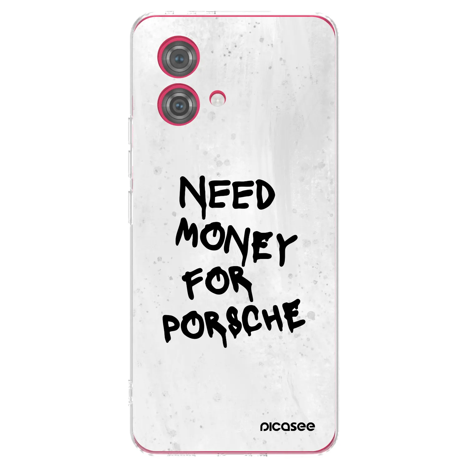 Picasee husă transparentă din silicon pentru Motorola Moto G84 5G - White Dollar