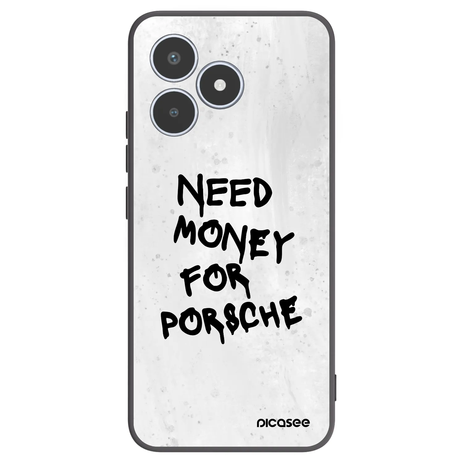 Picasee husă neagră din silicon pentru Realme C53 - White Dollar