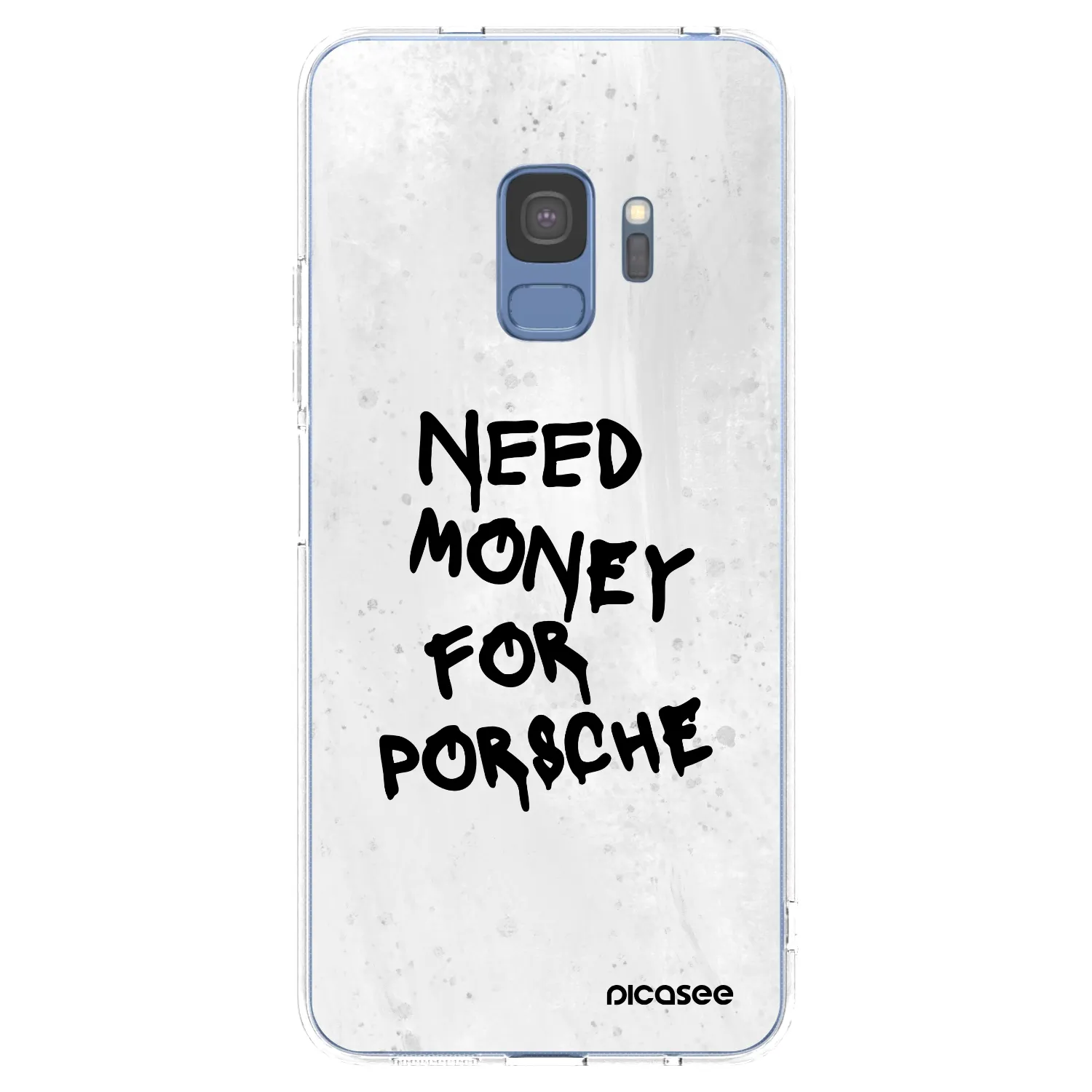 Picasee husă transparentă din silicon pentru Samsung Galaxy S9 G960F - White Dollar