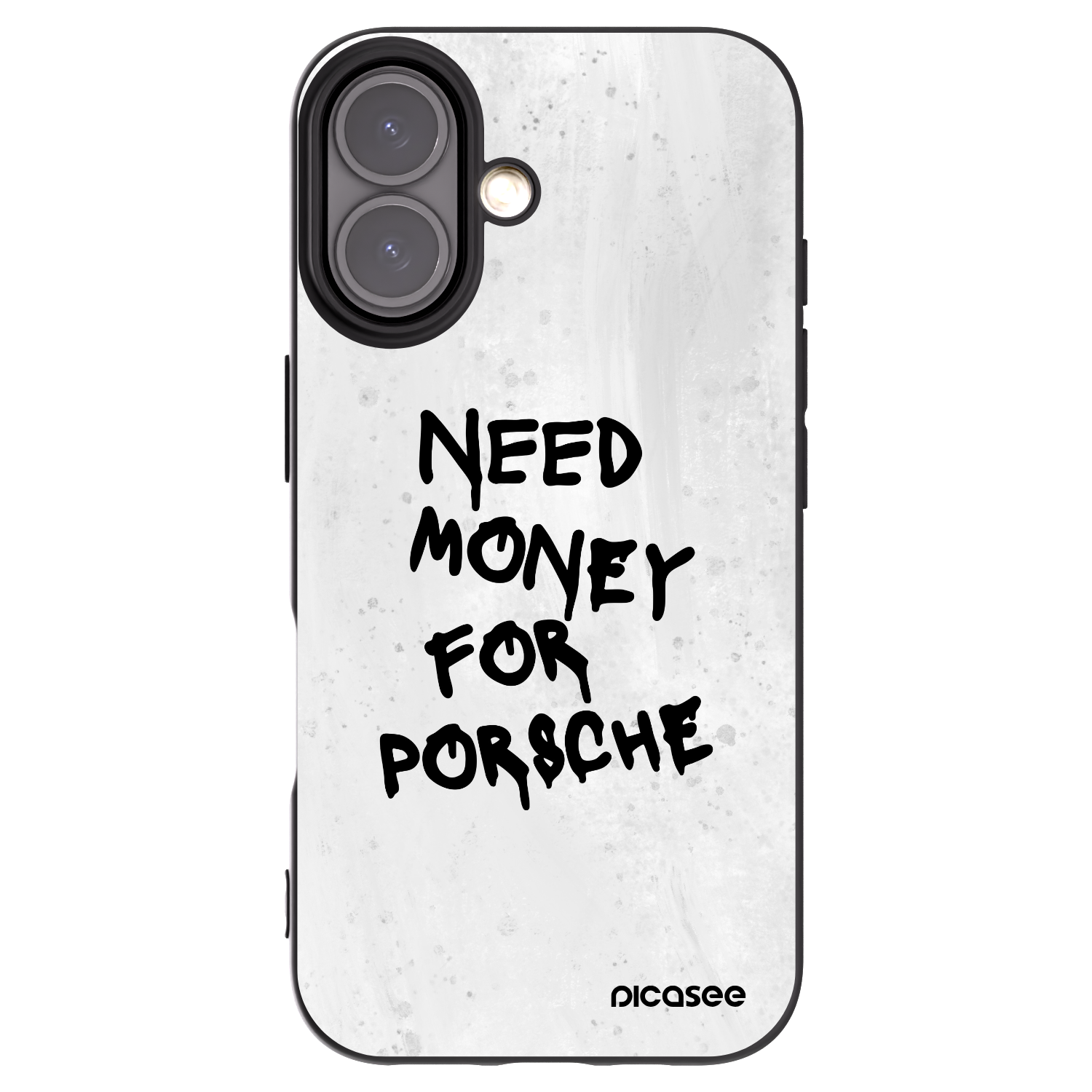 Picasee husă neagră din silicon pentru Apple iPhone 16 - White Dollar
