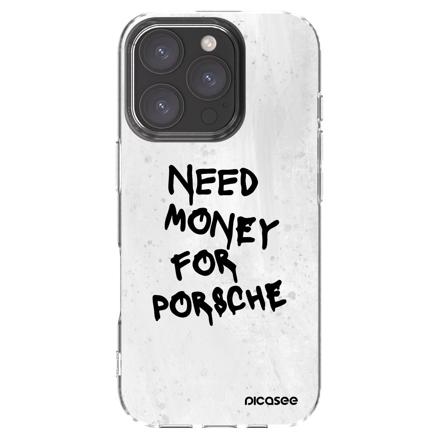 Picasee husă transparentă din silicon pentru Apple iPhone 16 Pro - White Dollar