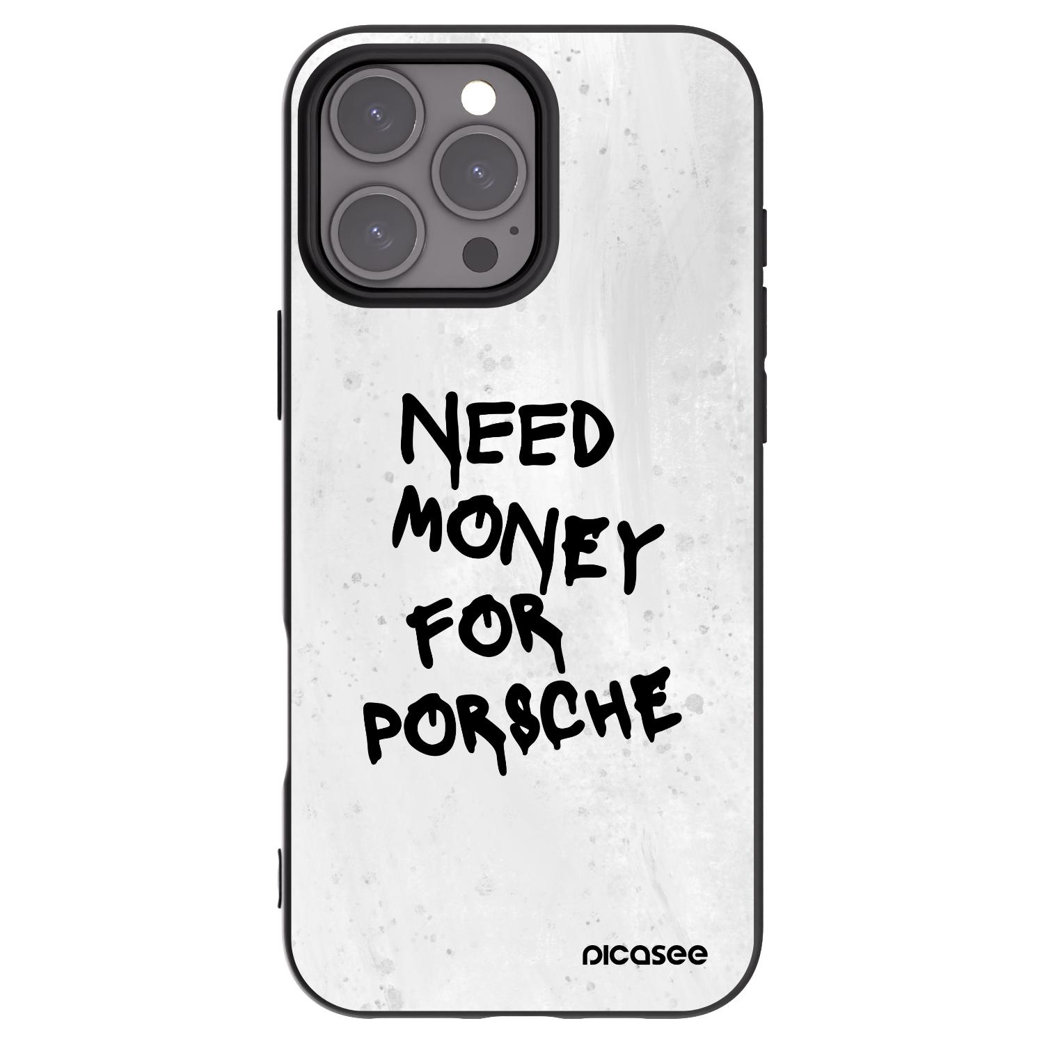 Picasee husă neagră din silicon pentru Apple iPhone 16 Pro Max - White Dollar