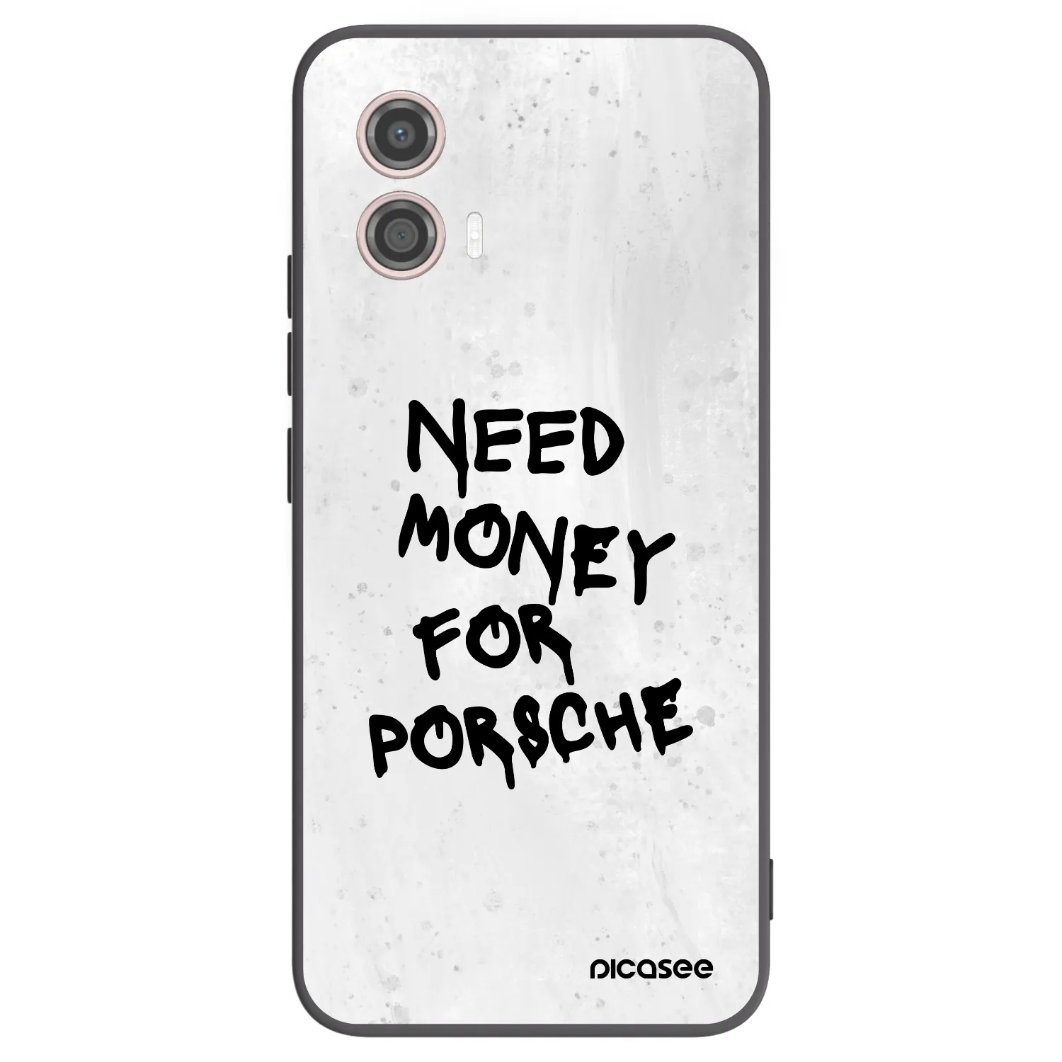Picasee husă neagră din silicon pentru Motorola Moto G53 5G - White Dollar