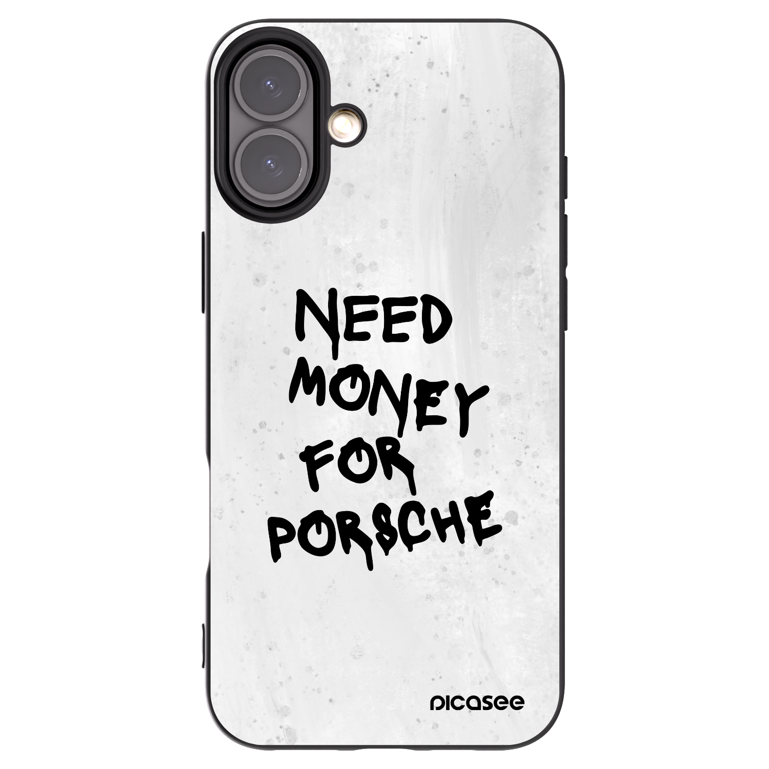 Picasee husă neagră din silicon pentru Apple iPhone 16 Plus - White Dollar