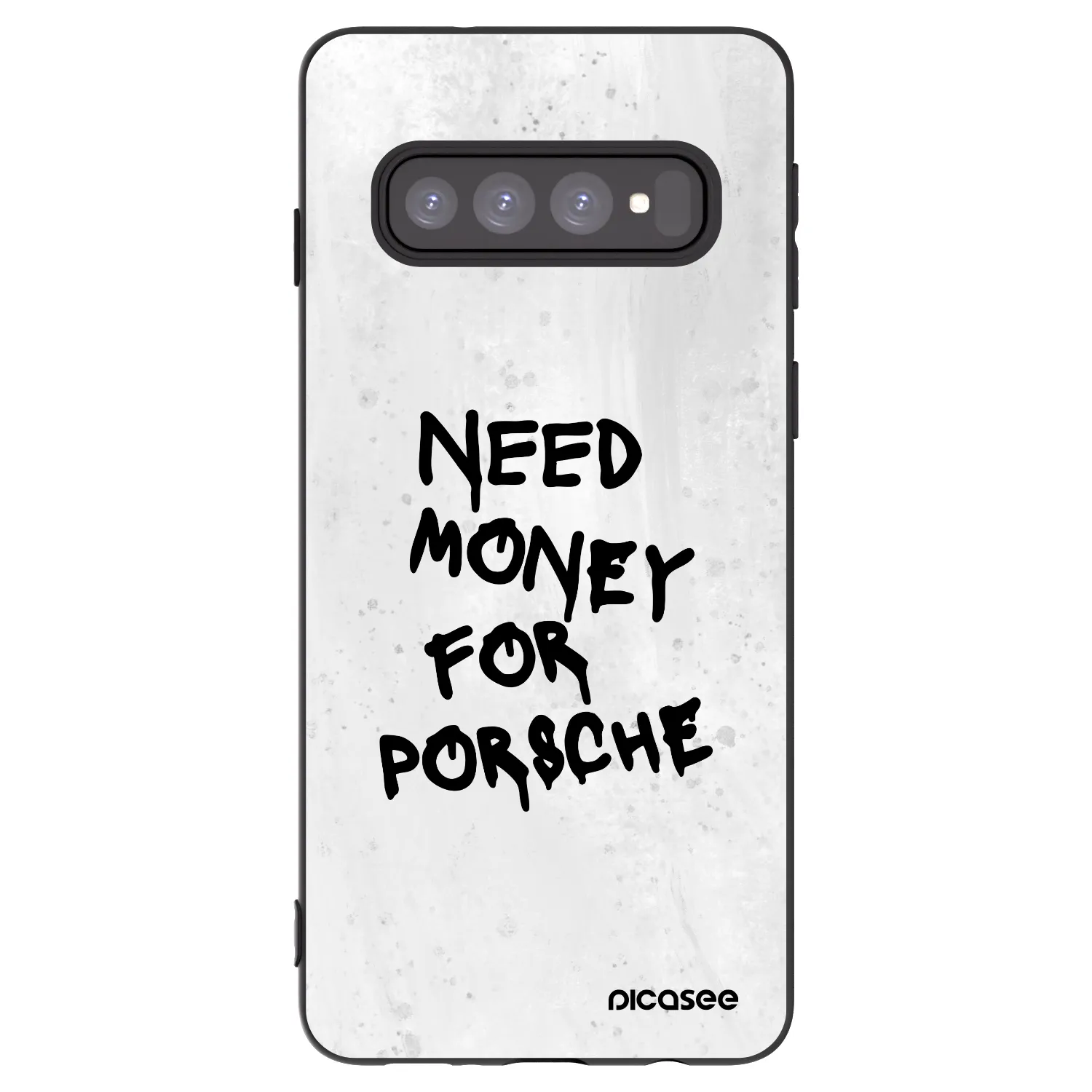 Picasee husă neagră din silicon pentru Samsung Galaxy S10 G973 - White Dollar