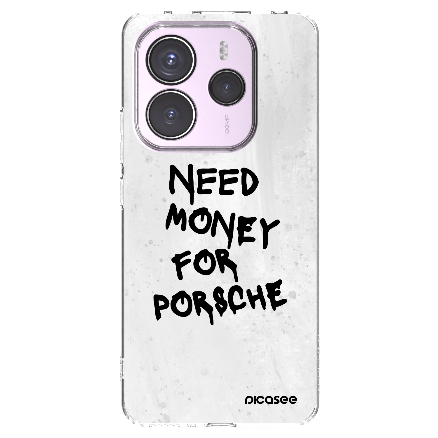 Picasee husă transparentă din silicon pentru Xiaomi Redmi Note 14 5G - White Dollar