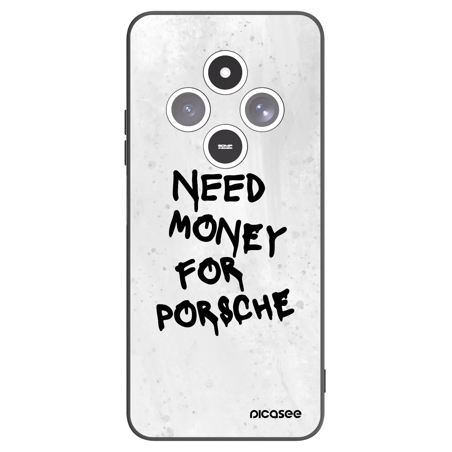 Picasee husă neagră din silicon pentru Xiaomi Redmi 14C - White Dollar