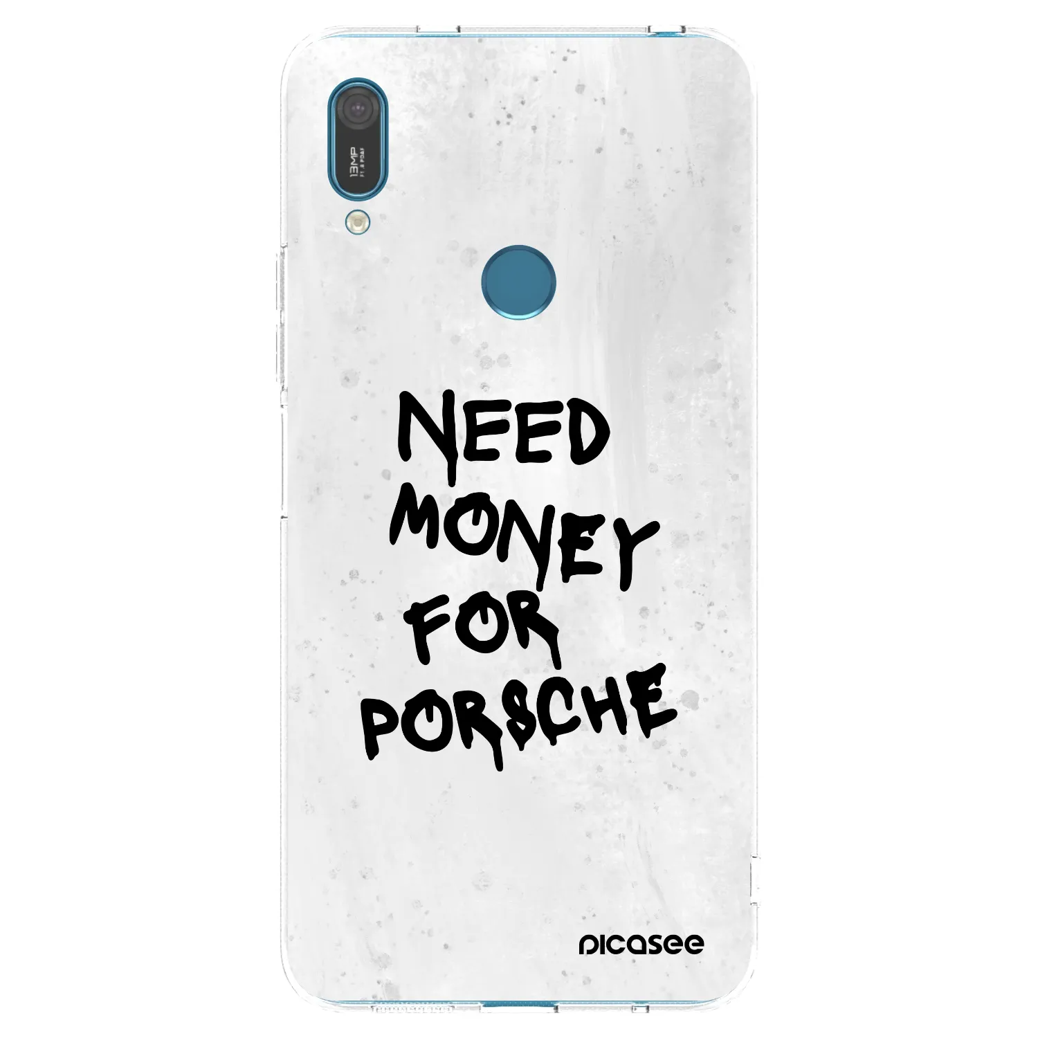 Picasee husă transparentă din silicon pentru Huawei Y7 2019 - White Dollar