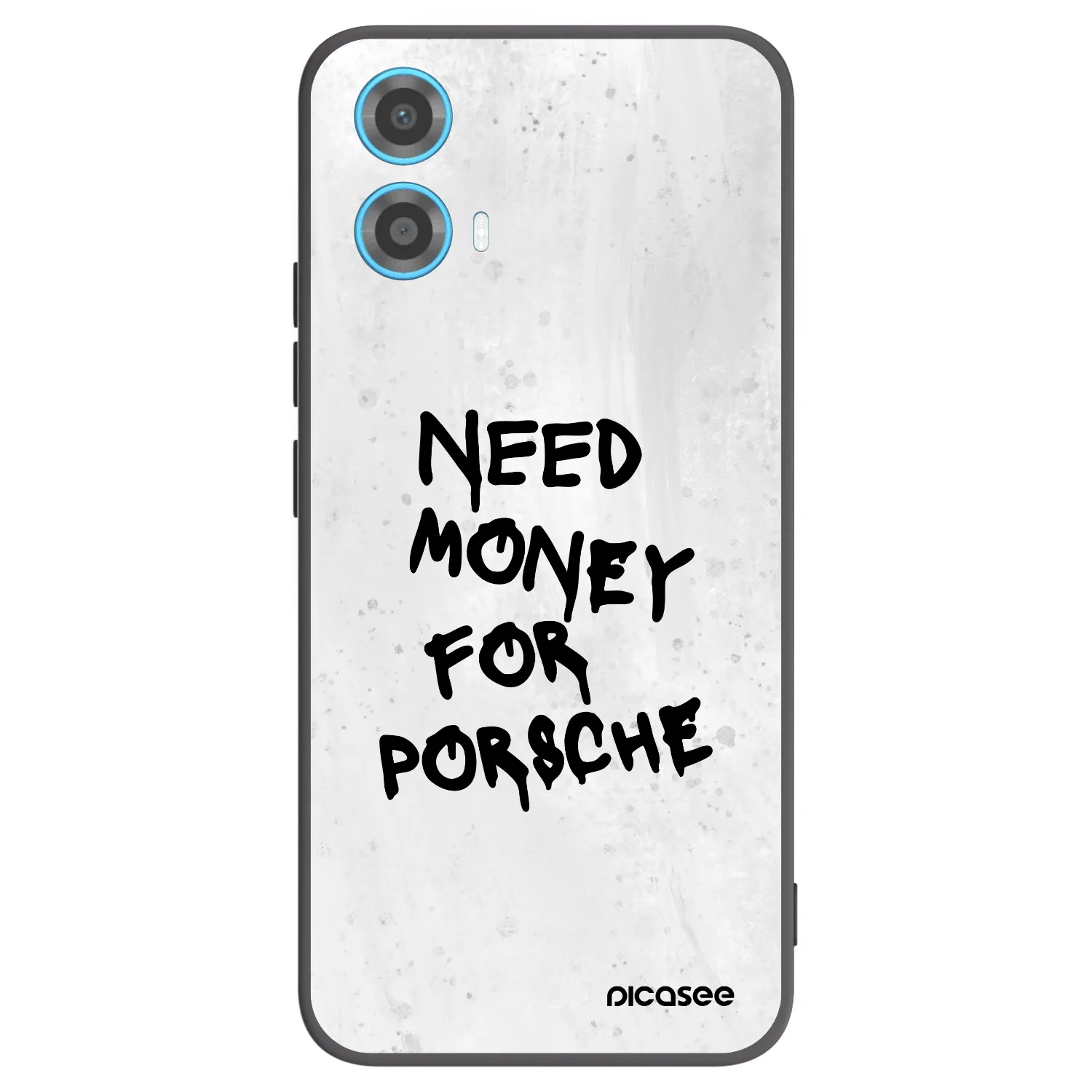 Picasee husă neagră din silicon pentru Motorola Moto G34 5G - White Dollar