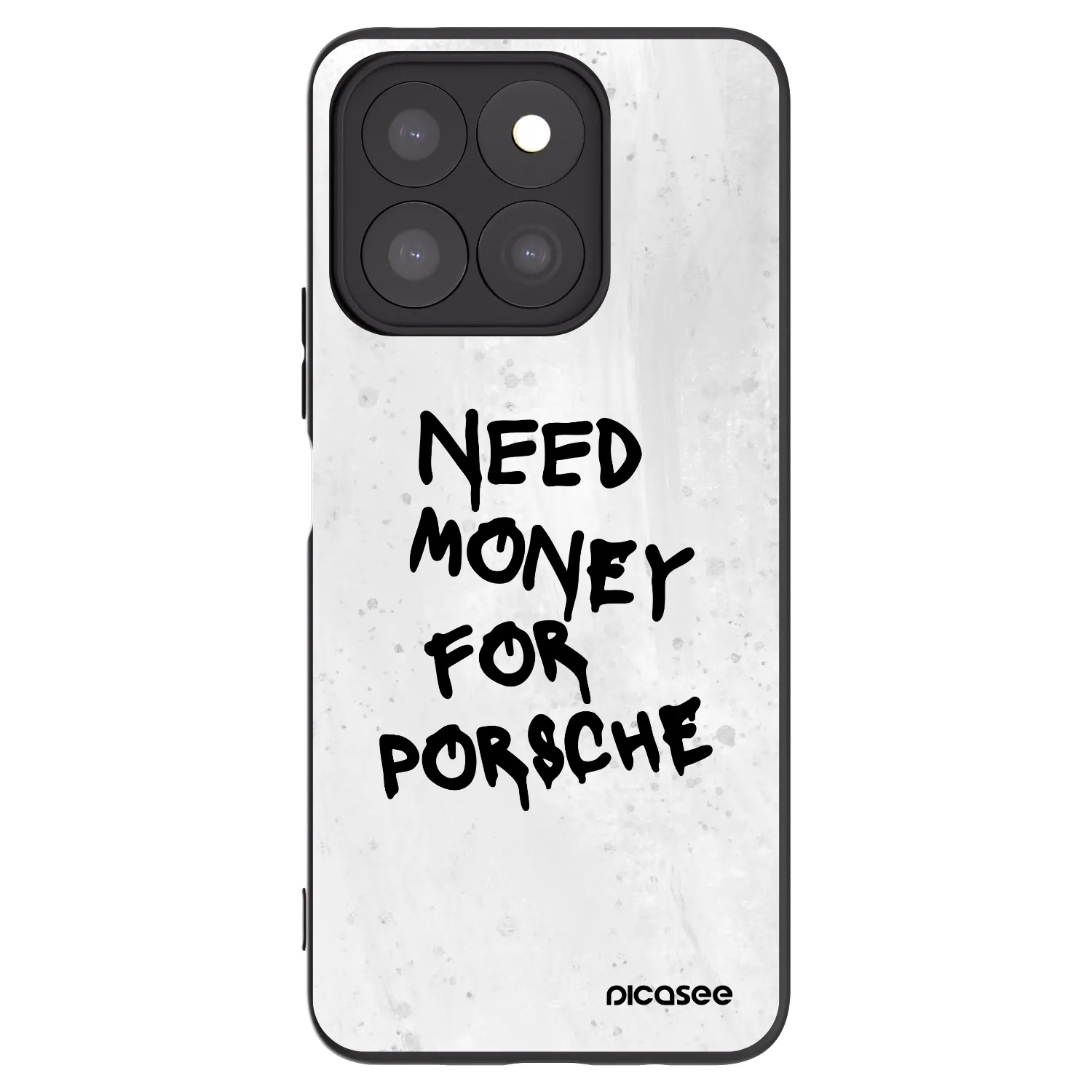 Picasee husă neagră din silicon pentru Honor X8c - White Dollar