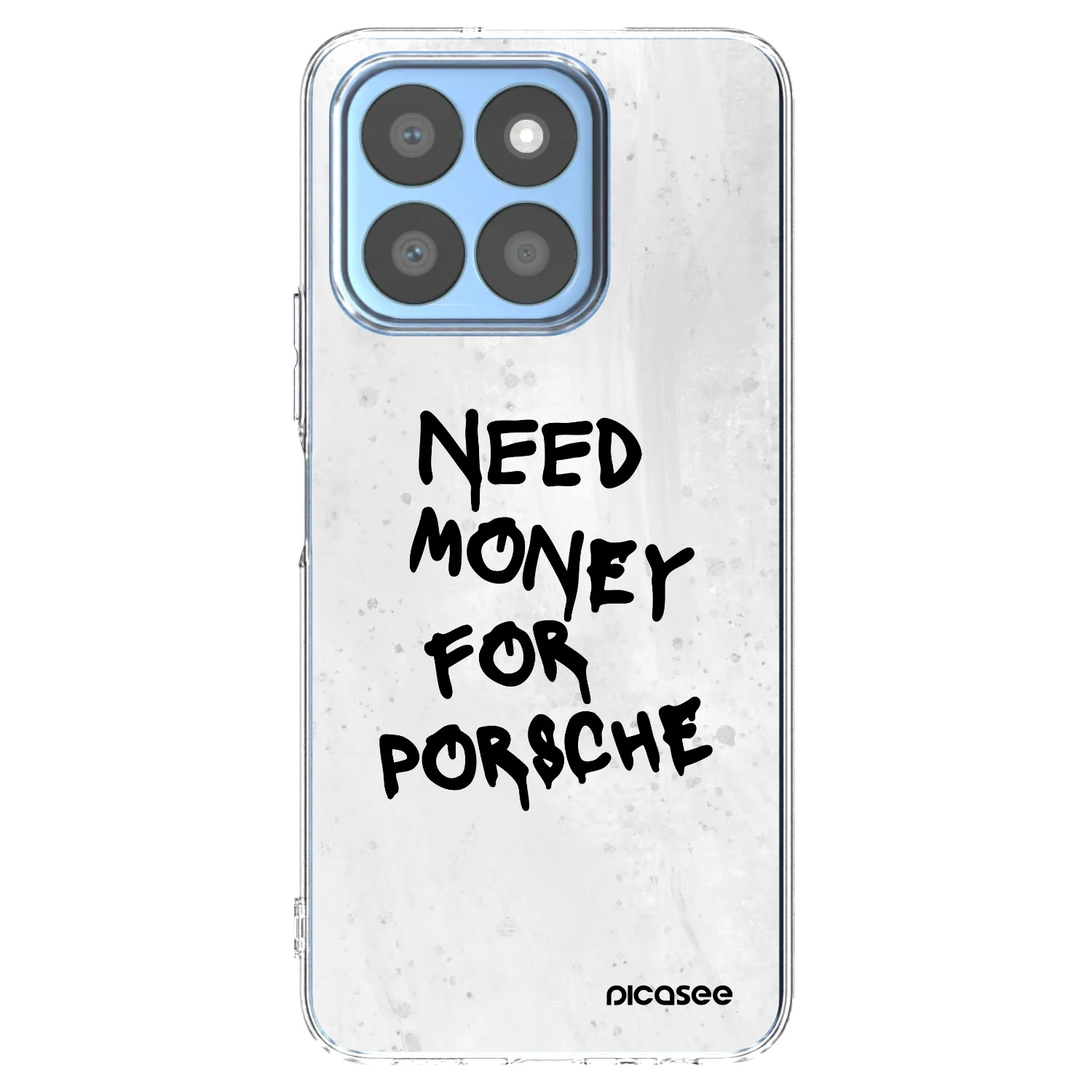 Picasee husă transparentă din silicon pentru Honor X8c - White Dollar