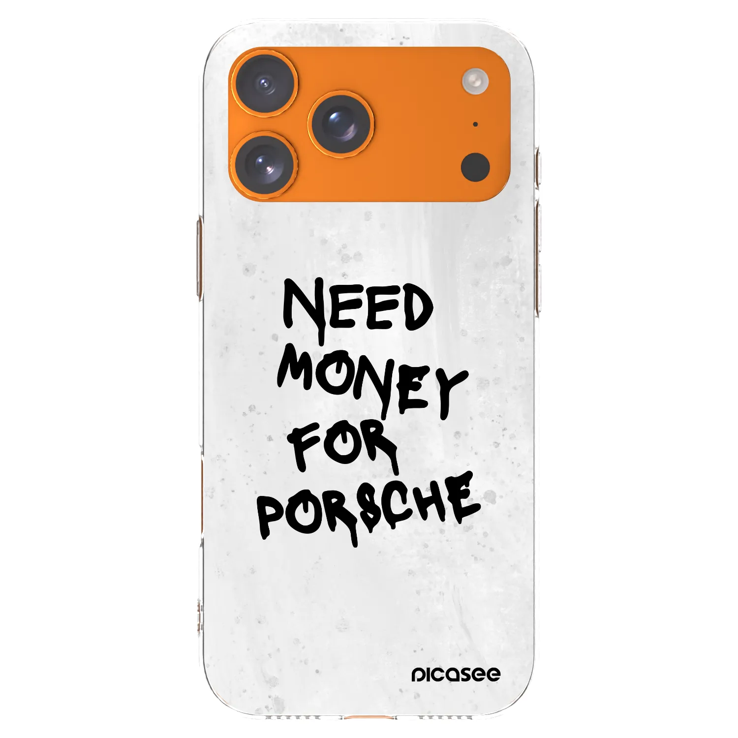 Picasee husă transparentă din silicon pentru Apple iPhone 17 Pro Max - White Dollar