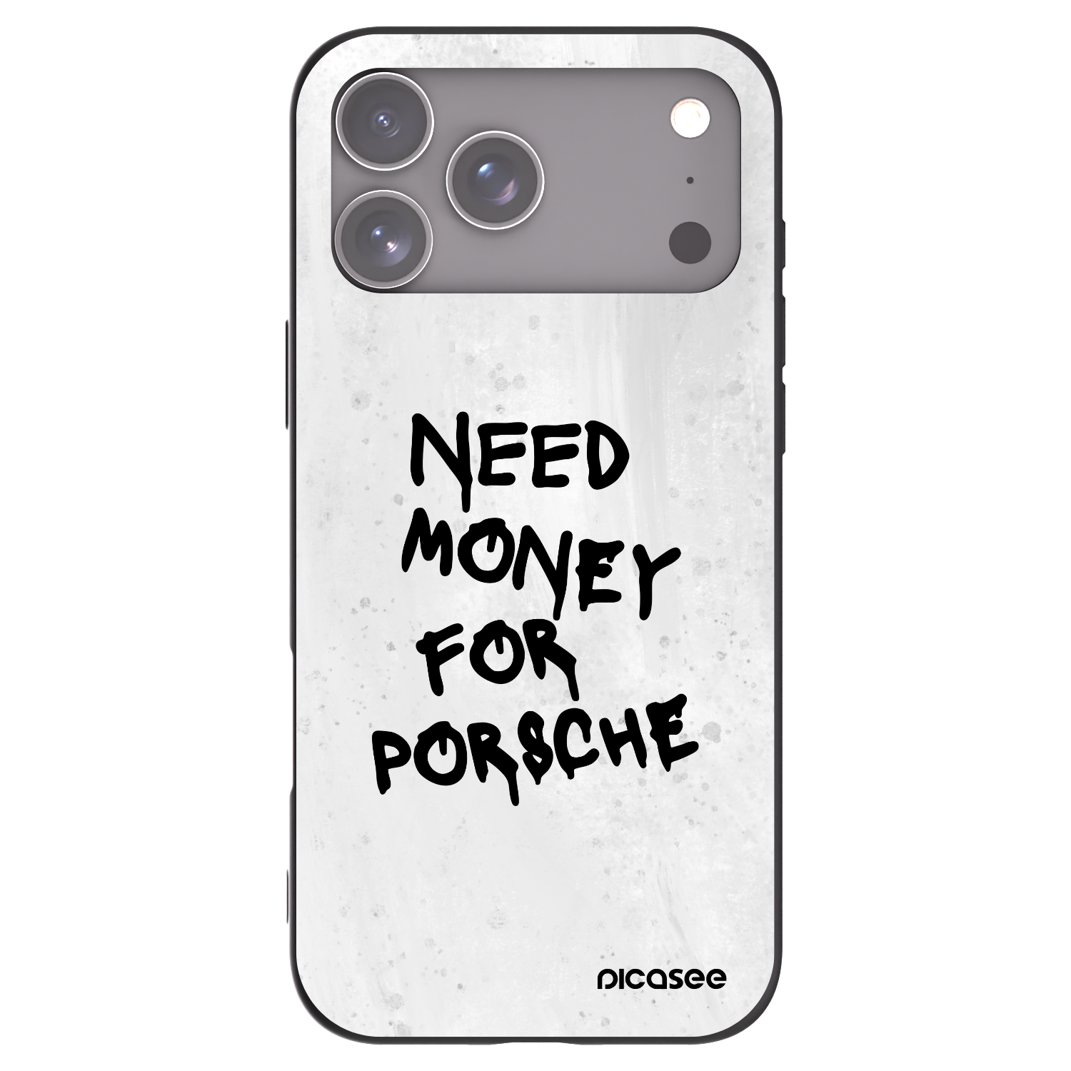 Picasee husă neagră din silicon pentru Apple iPhone 17 Pro Max - White Dollar