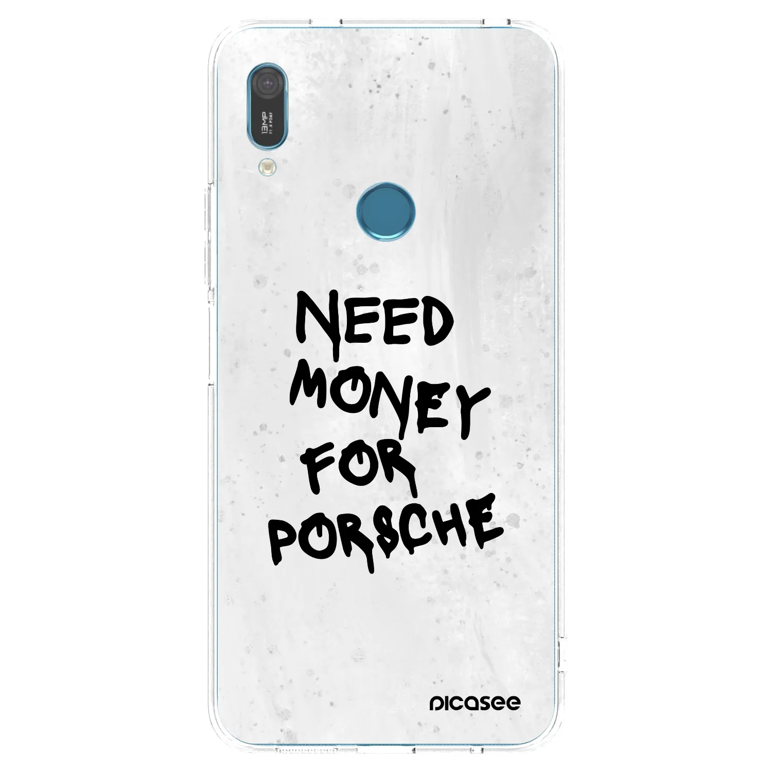 Picasee husă transparentă din silicon pentru Huawei Y6 2019 - White Dollar