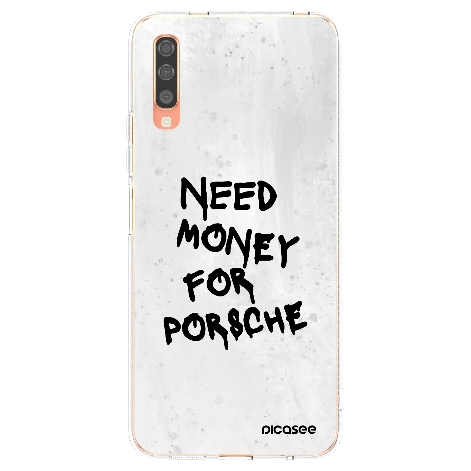 Picasee husă transparentă din silicon pentru Samsung Galaxy A70 A705F - White Dollar