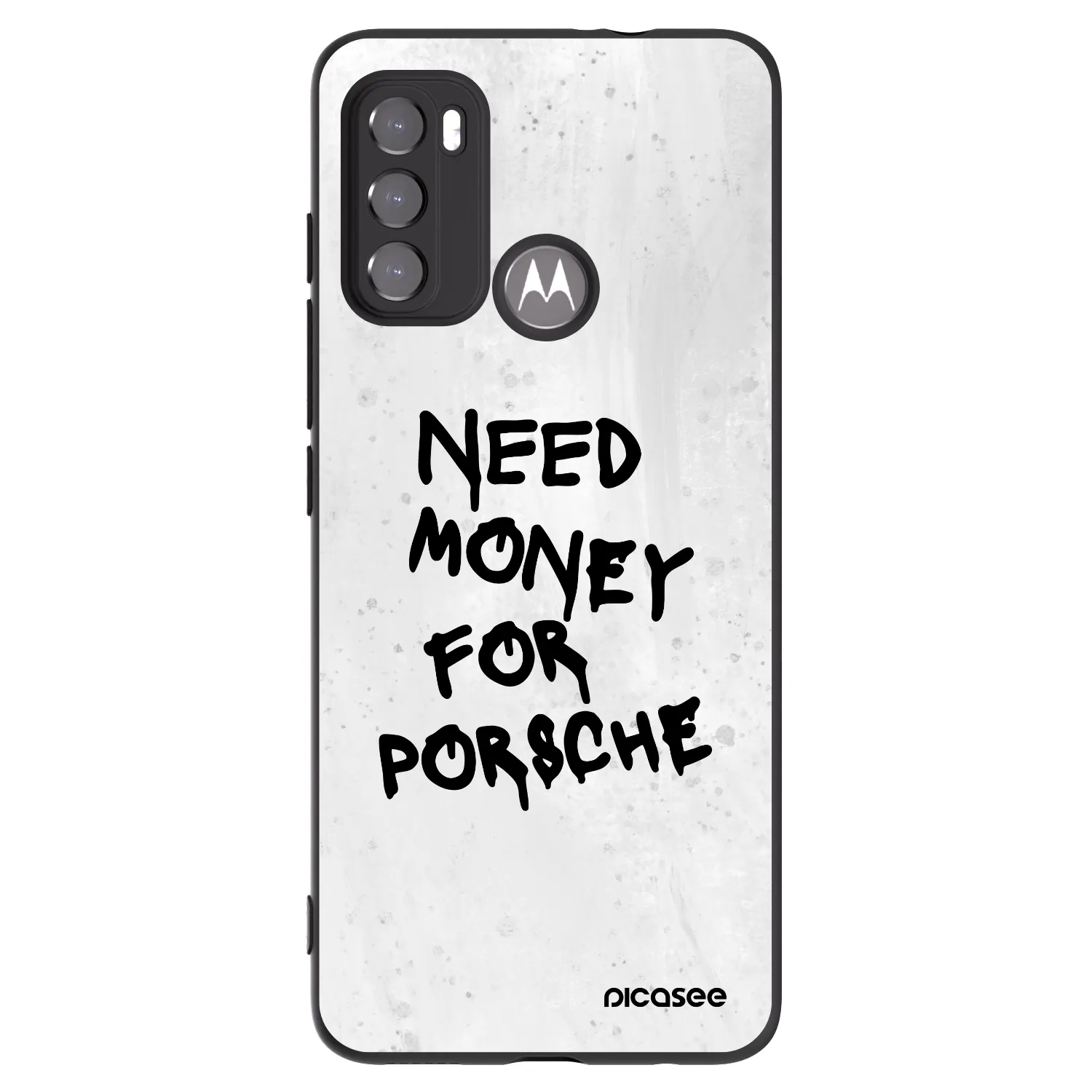 Picasee husă neagră din silicon pentru Motorola Edge 60 5G - White Dollar