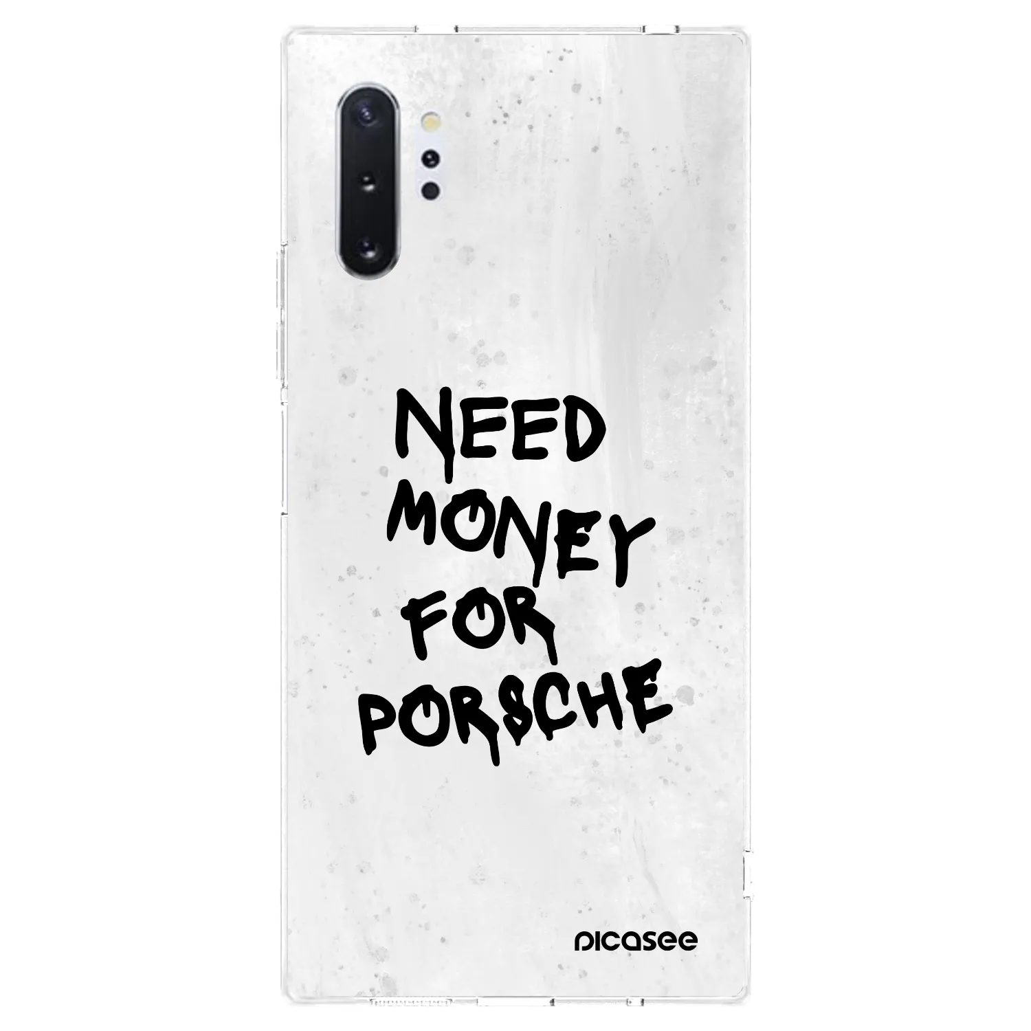 Picasee husă transparentă din silicon pentru Samsung Galaxy Note 10+ N975F - White Dollar