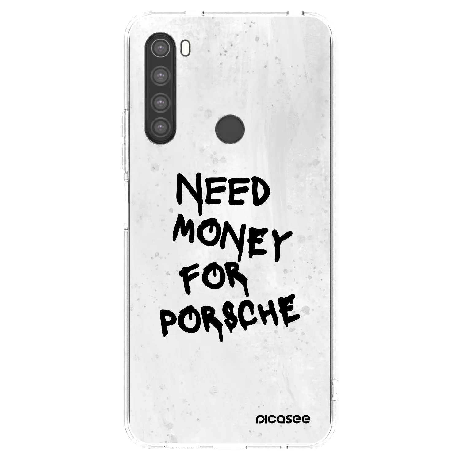Picasee husă transparentă din silicon pentru Xiaomi Redmi Note 8 - White Dollar