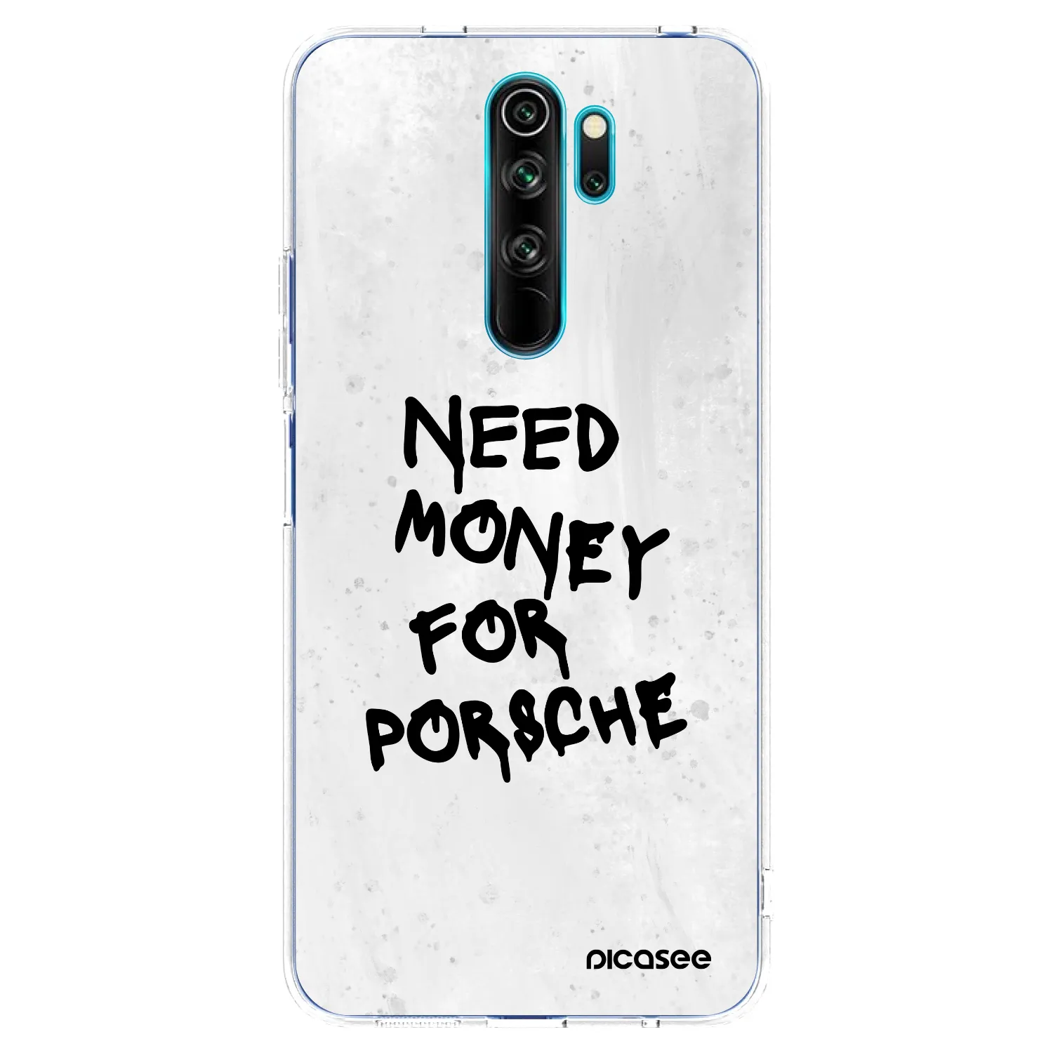 Picasee husă transparentă din silicon pentru Xiaomi Redmi Note 8 Pro - White Dollar