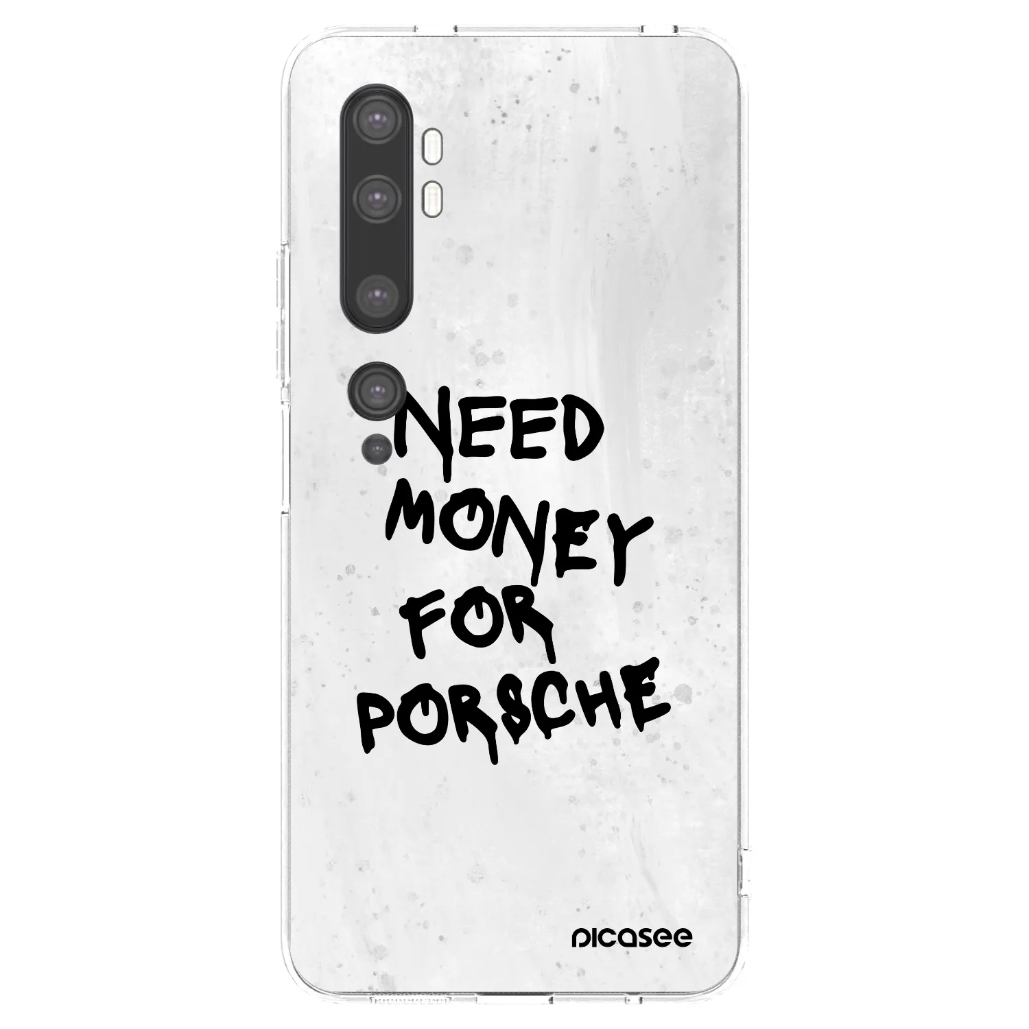 Picasee husă transparentă din silicon pentru Xiaomi Mi Note 10 (Pro) - White Dollar