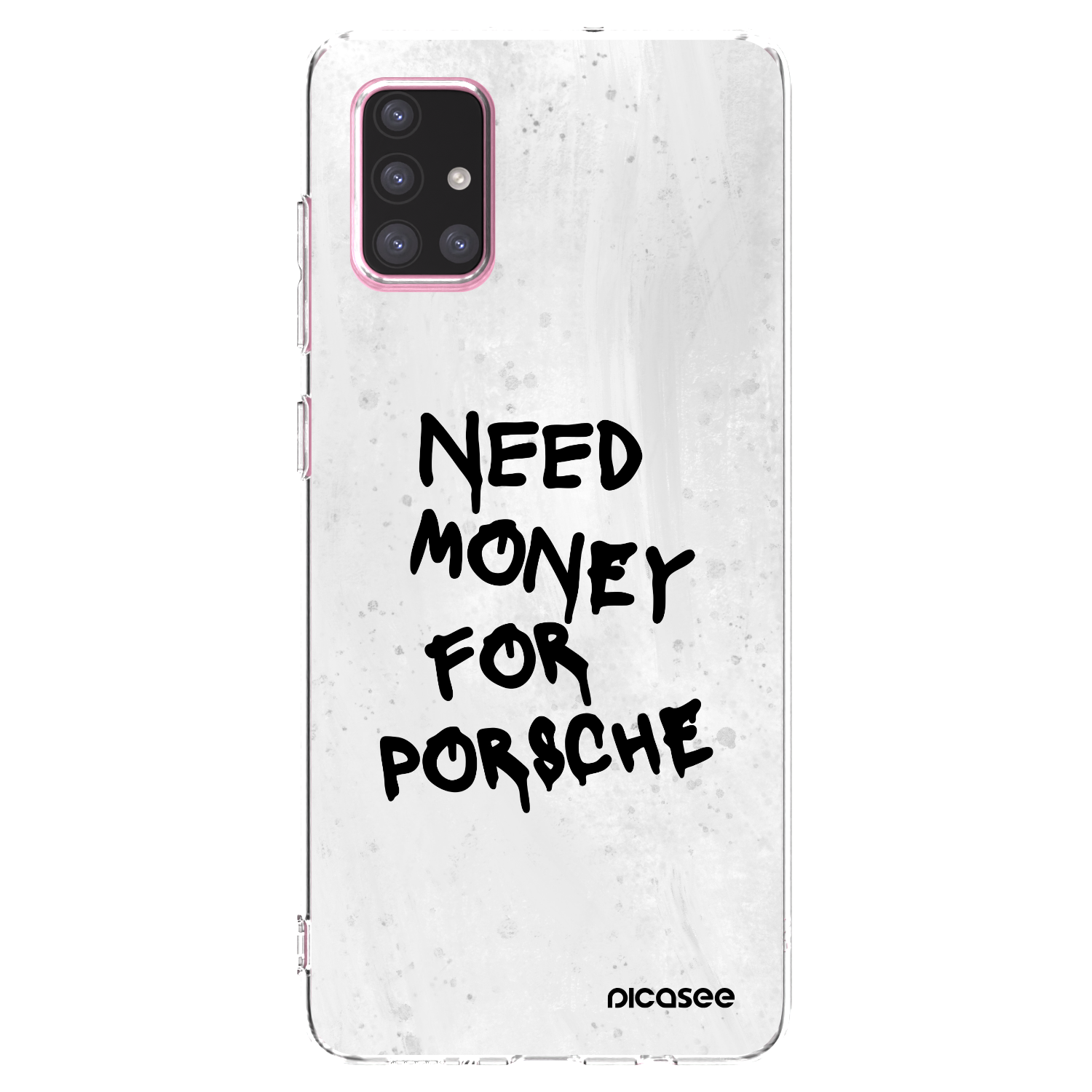 Picasee husă transparentă din silicon pentru Samsung Galaxy A71 A715F - White Dollar