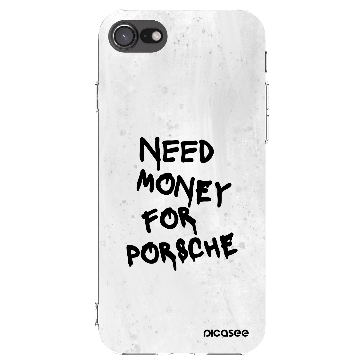 Picasee husă transparentă din silicon pentru Apple iPhone SE 2020 - White Dollar