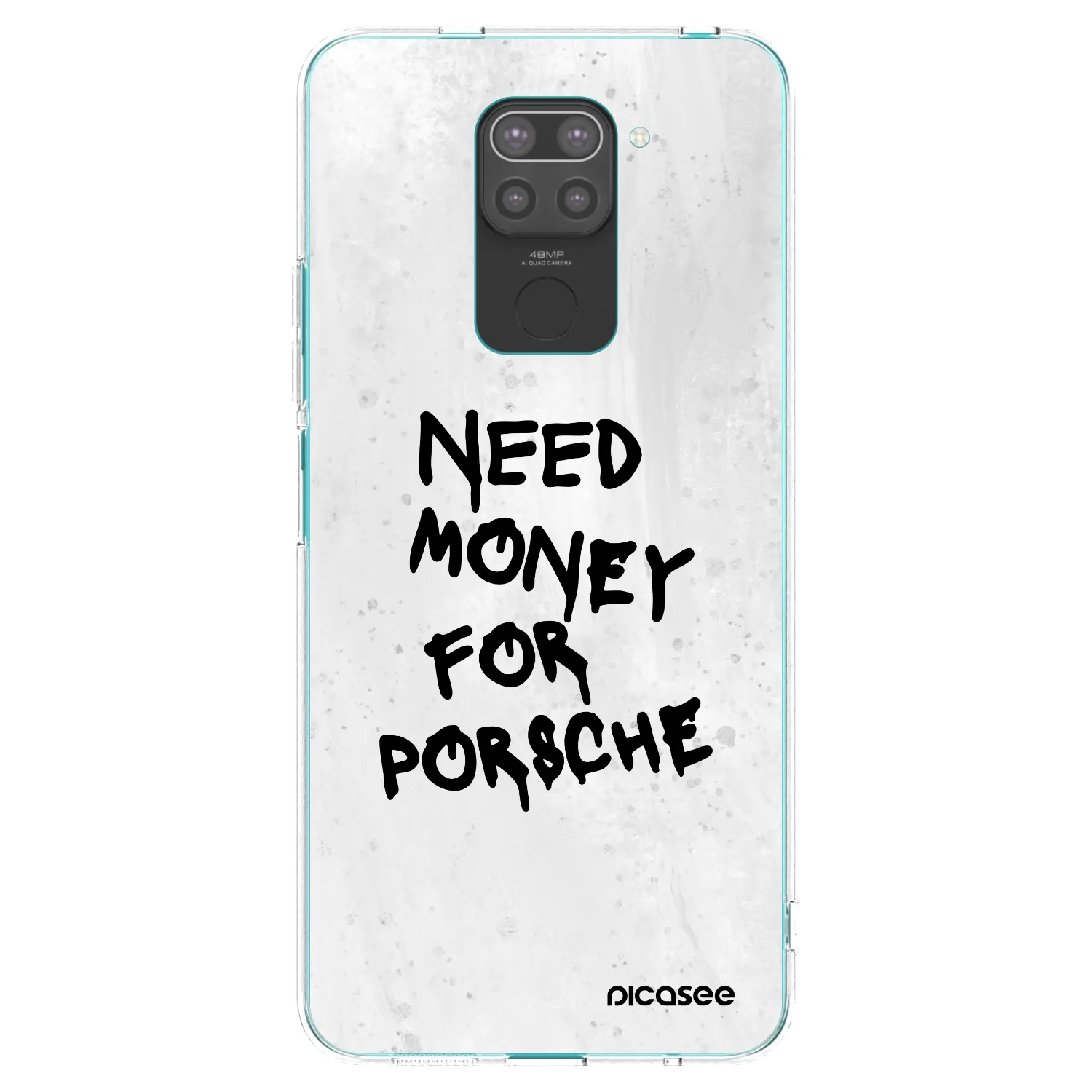 Picasee husă neagră din silicon pentru Xiaomi Redmi Note 9 - White Dollar