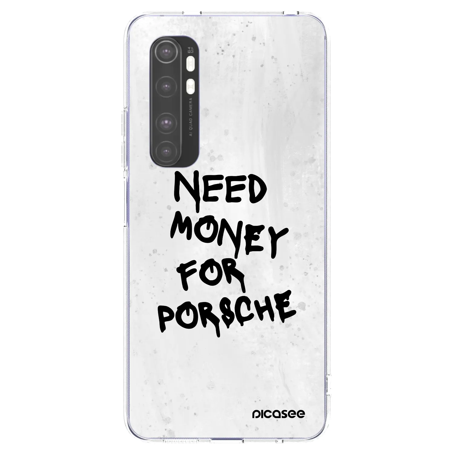 Picasee husă transparentă din silicon pentru Xiaomi Mi Note 10 Lite - White Dollar