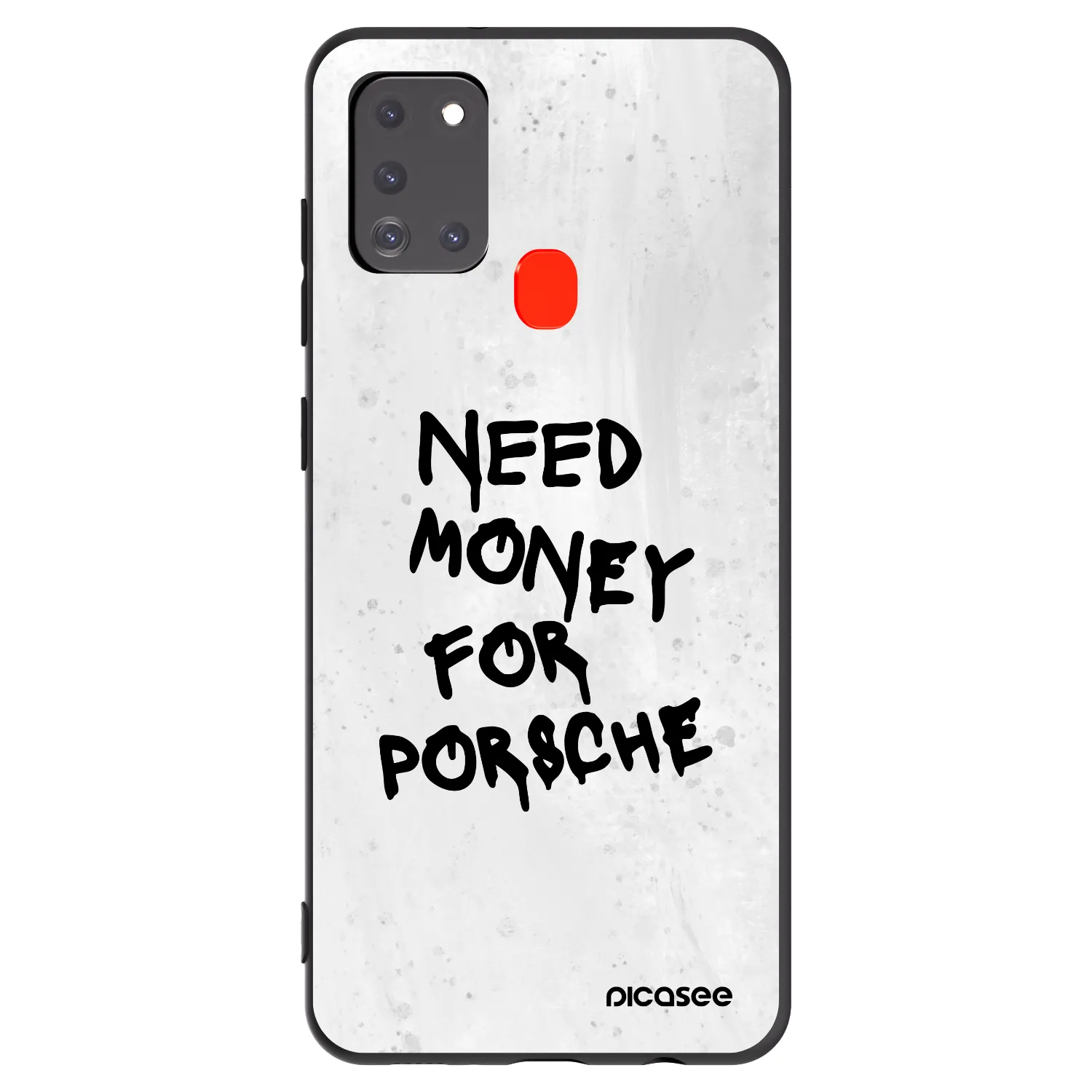 Picasee husă neagră din silicon pentru Samsung Galaxy A21s - White Dollar