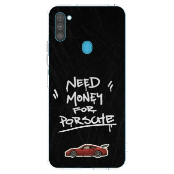 Picasee husă transparentă din silicon pentru Samsung Galaxy M11 - Dark Racer