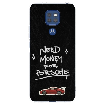 Picasee husă transparentă din silicon pentru Motorola Moto G9 Play - Dark Racer