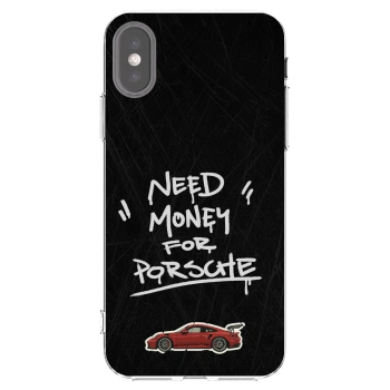 Picasee husă transparentă din silicon pentru Apple iPhone X/XS - Dark Racer