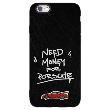 Picasee husă neagră din silicon pentru Apple iPhone 6/6S - Dark Racer