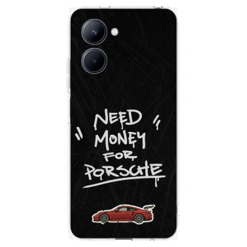 Picasee husă transparentă din silicon pentru Realme C33 (2023) - Dark Racer