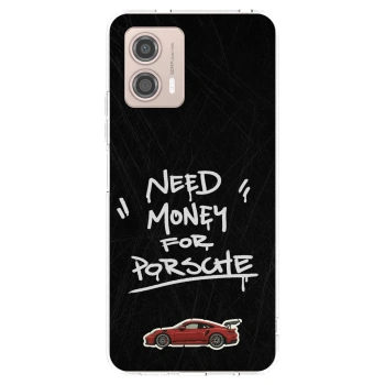 Picasee husă transparentă din silicon pentru Motorola Moto G53 5G - Dark Racer