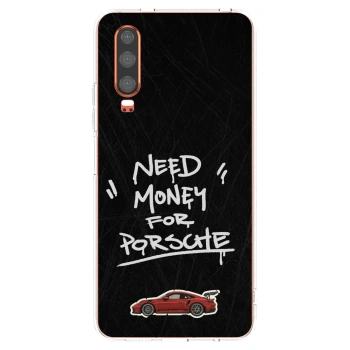 Picasee husă transparentă din silicon pentru Huawei P30 - Dark Racer
