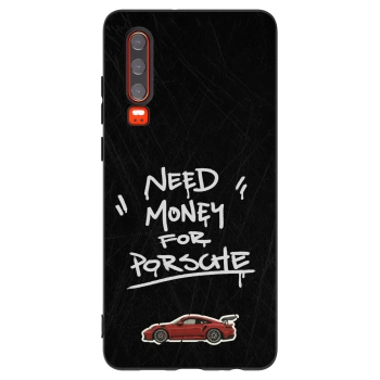 Picasee husă neagră din silicon pentru Huawei P30 - Dark Racer