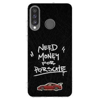 Picasee husă transparentă din silicon pentru Huawei P30 Lite - Dark Racer